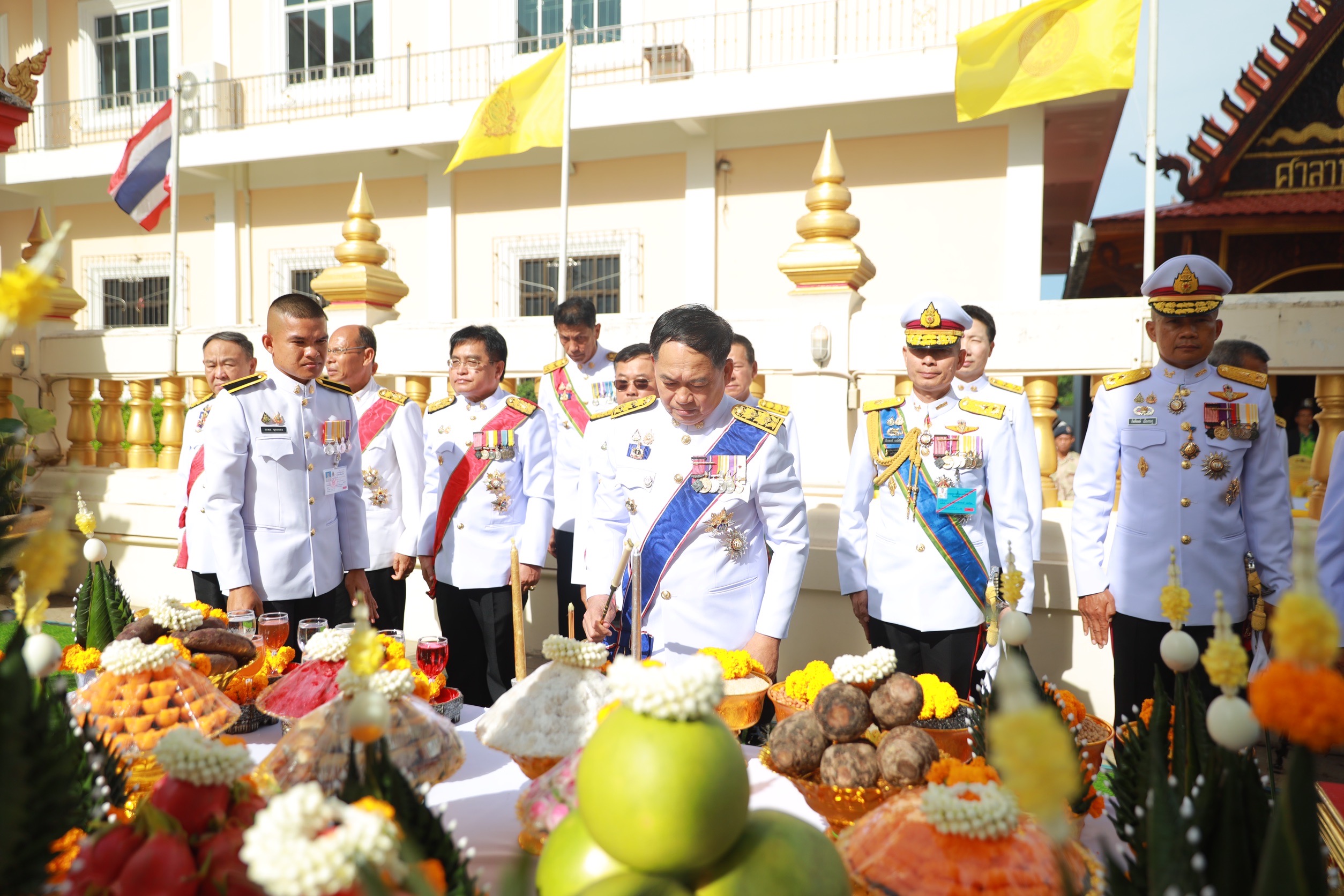 จังหวัดขอนแก่น : ประกอบพิธีเสกน้ำพระพุทธมนต์ศักดิ์สิทธิ์ เนื่องในโอกาสพระราชพิธีมหามงคลเฉลิมพระชนมพรรษา 6 รอบ 28 กรกฎาคม 2567 ณ อุโบสถ วัดธาตุพระอารามหลวง อำเภอเมืองขอนแก่น