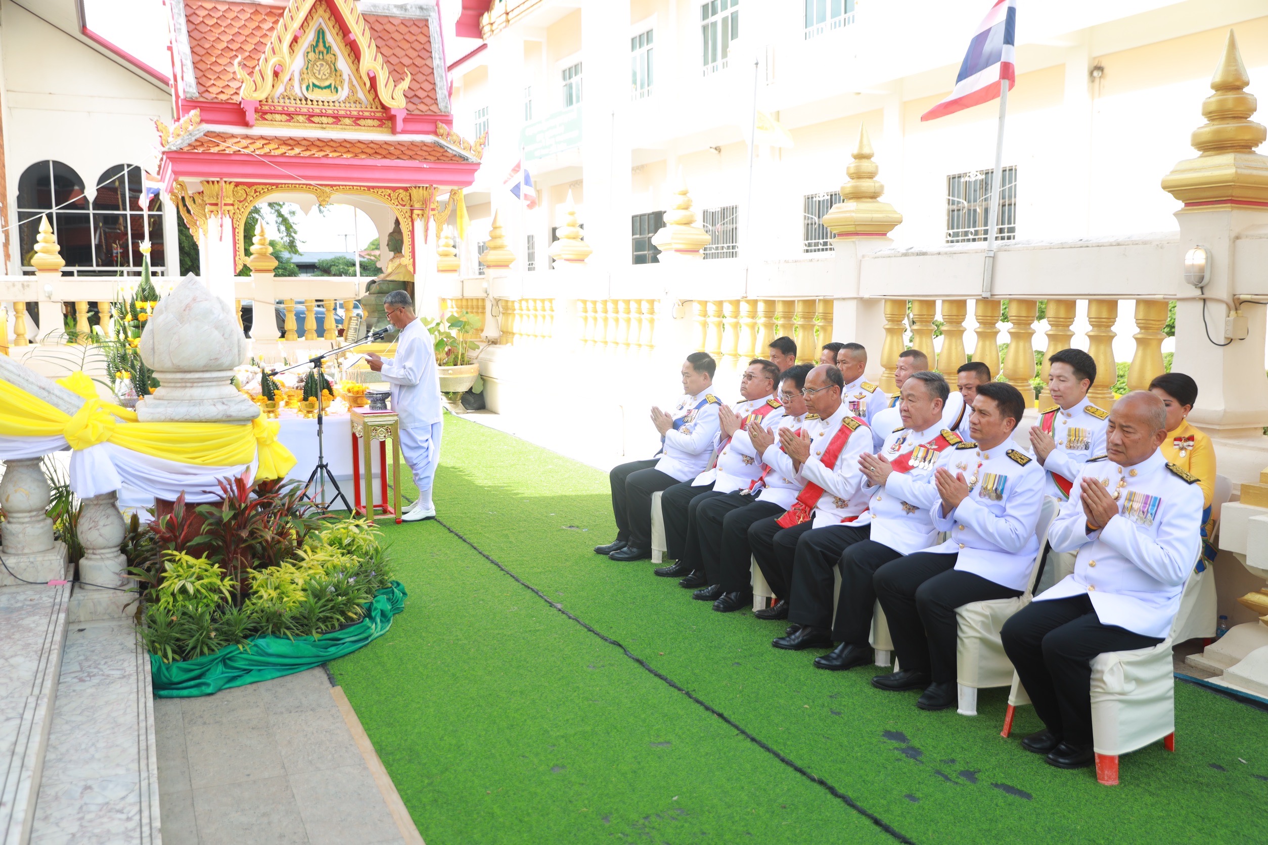 จังหวัดขอนแก่น : ประกอบพิธีเสกน้ำพระพุทธมนต์ศักดิ์สิทธิ์ เนื่องในโอกาสพระราชพิธีมหามงคลเฉลิมพระชนมพรรษา 6 รอบ 28 กรกฎาคม 2567 ณ อุโบสถ วัดธาตุพระอารามหลวง อำเภอเมืองขอนแก่น