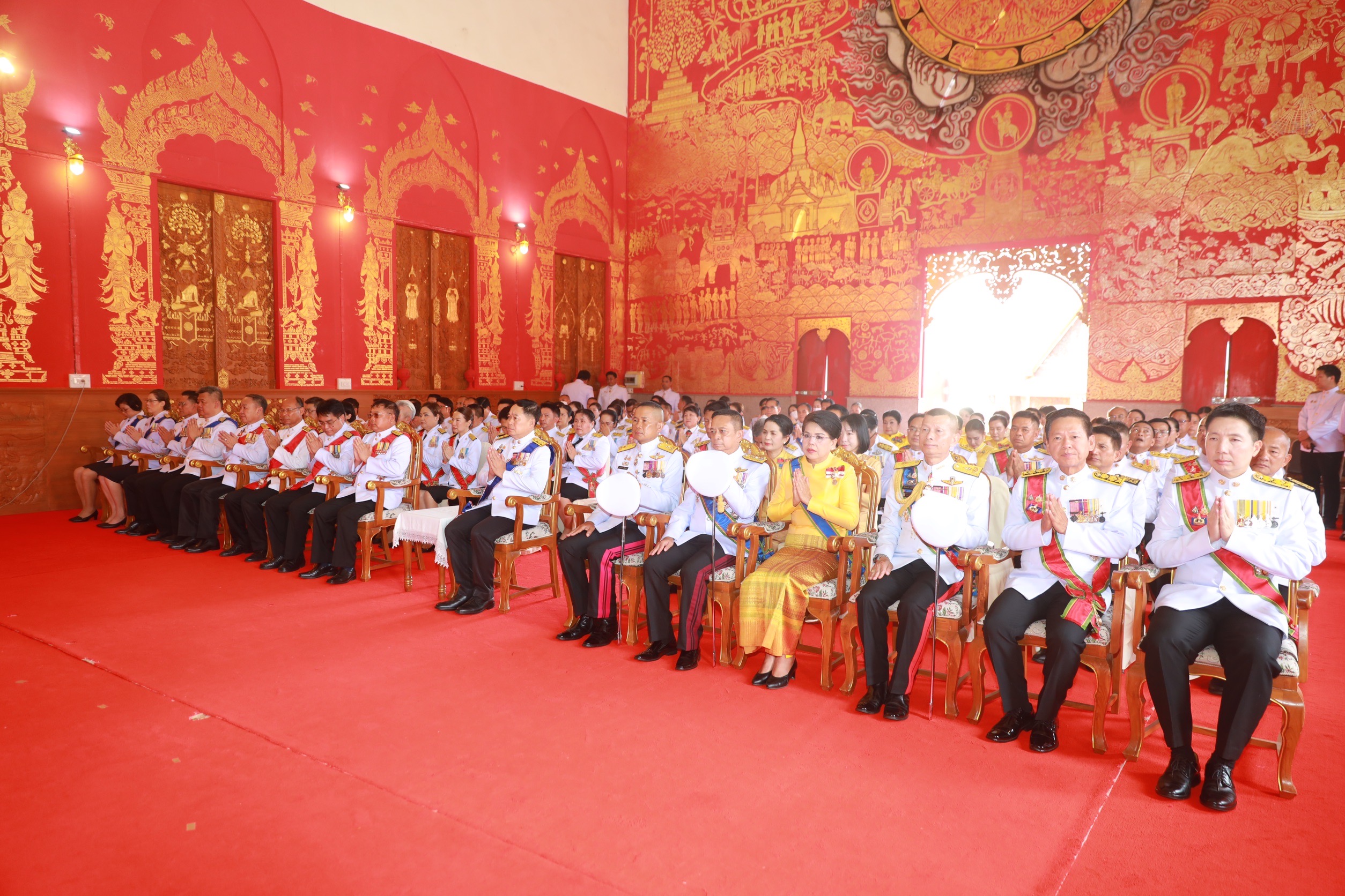 จังหวัดขอนแก่น : ประกอบพิธีเสกน้ำพระพุทธมนต์ศักดิ์สิทธิ์ เนื่องในโอกาสพระราชพิธีมหามงคลเฉลิมพระชนมพรรษา 6 รอบ 28 กรกฎาคม 2567 ณ อุโบสถ วัดธาตุพระอารามหลวง อำเภอเมืองขอนแก่น