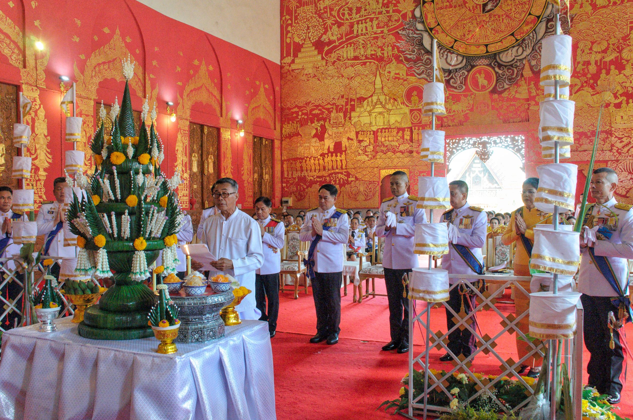 จังหวัดขอนแก่น : ประกอบพิธีเวียนเทียนสมโภชน้ำพระพุทธมนต์ศักดิ์สิทธิ์ เนื่องในโอกาสมหามงคลเฉลิมพระชนมพรรษา 6 รอบ 72 พรรษา 28 กรกฎาคม 2567