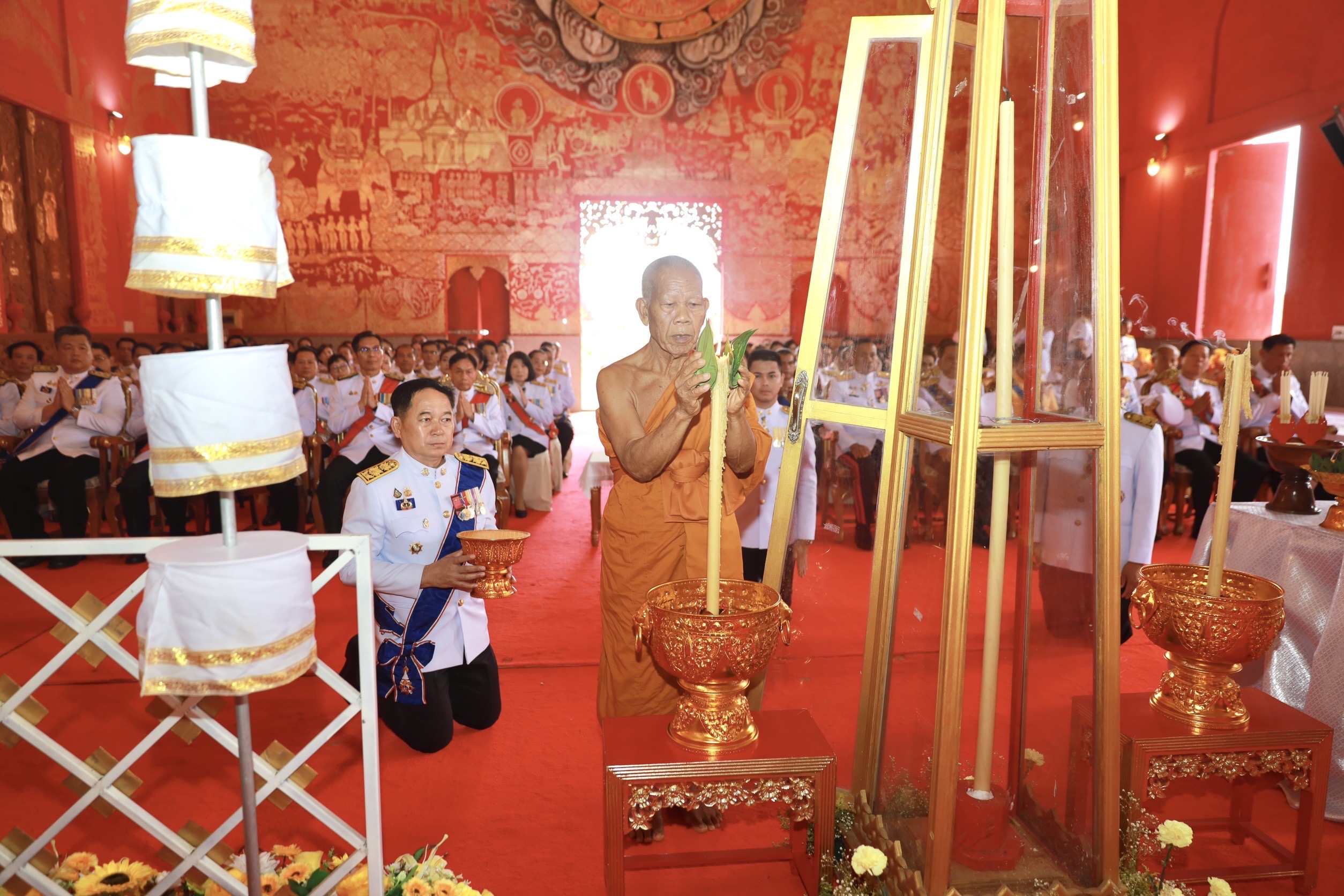 จังหวัดขอนแก่น : ประกอบพิธีเวียนเทียนสมโภชน้ำพระพุทธมนต์ศักดิ์สิทธิ์ เนื่องในโอกาสมหามงคลเฉลิมพระชนมพรรษา 6 รอบ 72 พรรษา 28 กรกฎาคม 2567