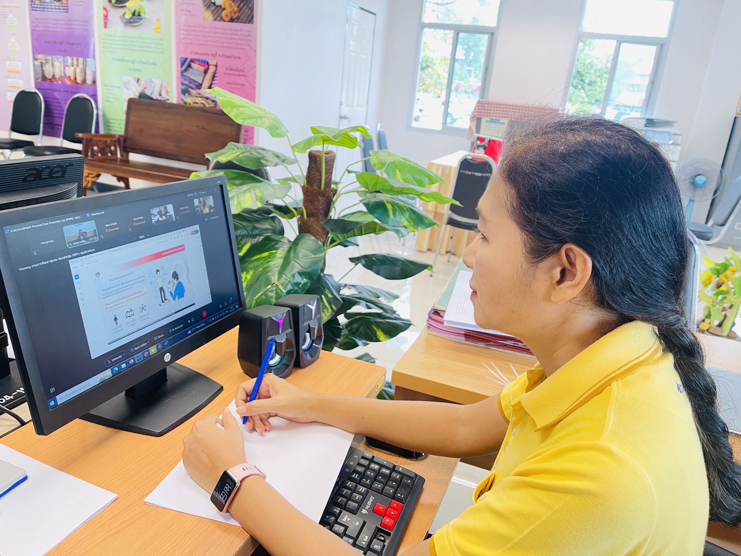พช.ขอนแก่น : ร่วมอบรมการอบรมหลักสูตร Personal Data Protection Act (PDPA) ระราชบัญญัติคุ้มครองข้อมูลส่วนบุคคล 2567 ผ่านระบบ Web Conference โปรแกรม Cisco WebEx Meeting และ ทีวี พช.