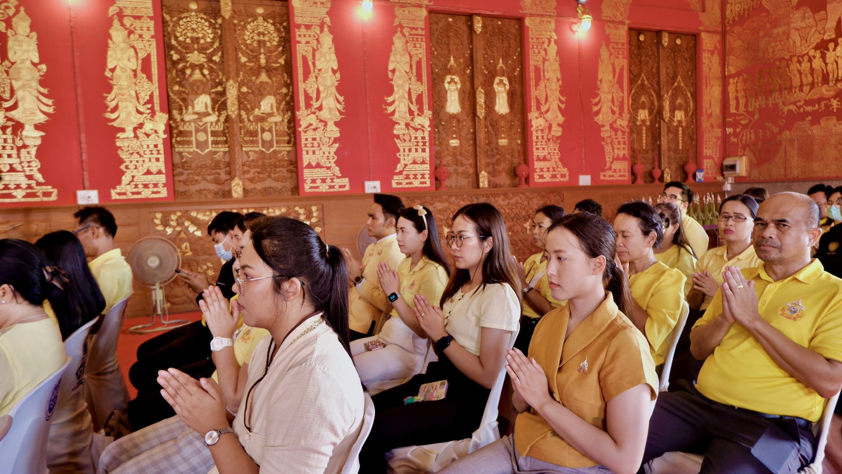 พช. ขอนแก่น ร่วมพิธีเจริญพระพุทธมนต์ฯเพื่อถวายเป็นพระราชกุศล เนื่องในโอกาสวันเฉลิมพระชนมพรรษาของพระบาทสมเด็จพระเจ้าอยู่หัว และพระบรมวงศานุวงศ์ ประจำปี พ.ศ. 2567