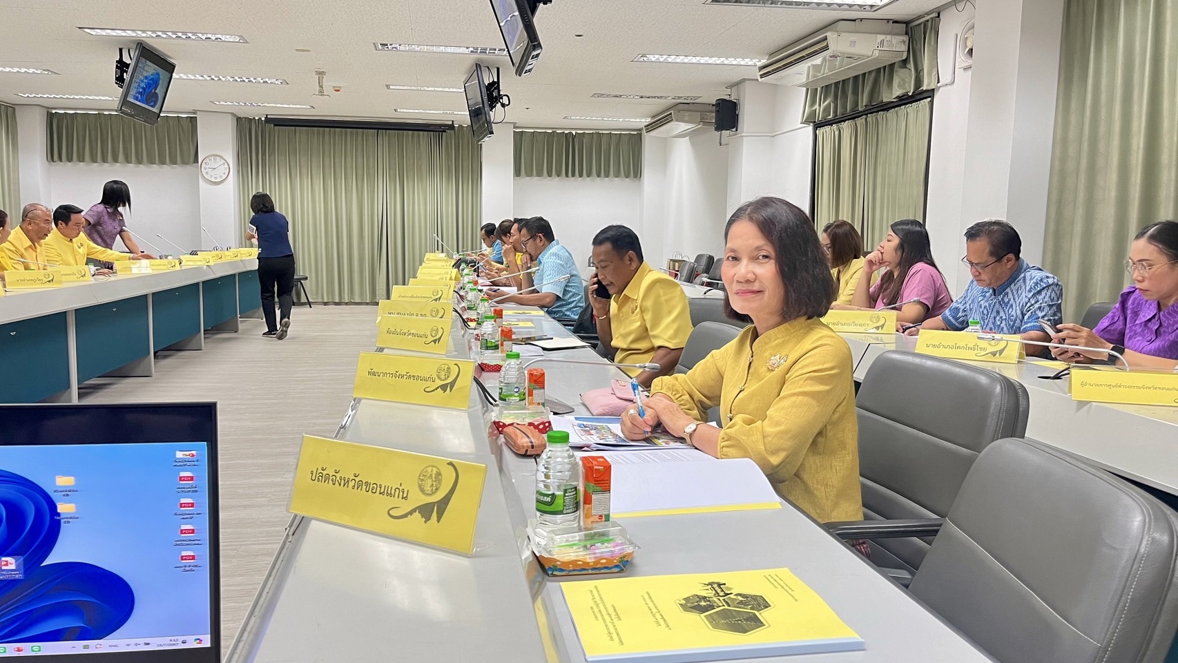 พช. ขอนแก่น ร่วมประชุมและชี้แจ้งเกี่ยวกับงาน/โครงการ ตามประเด็นการตรวจราชการประจำเดือน กรกฎาคม 2567