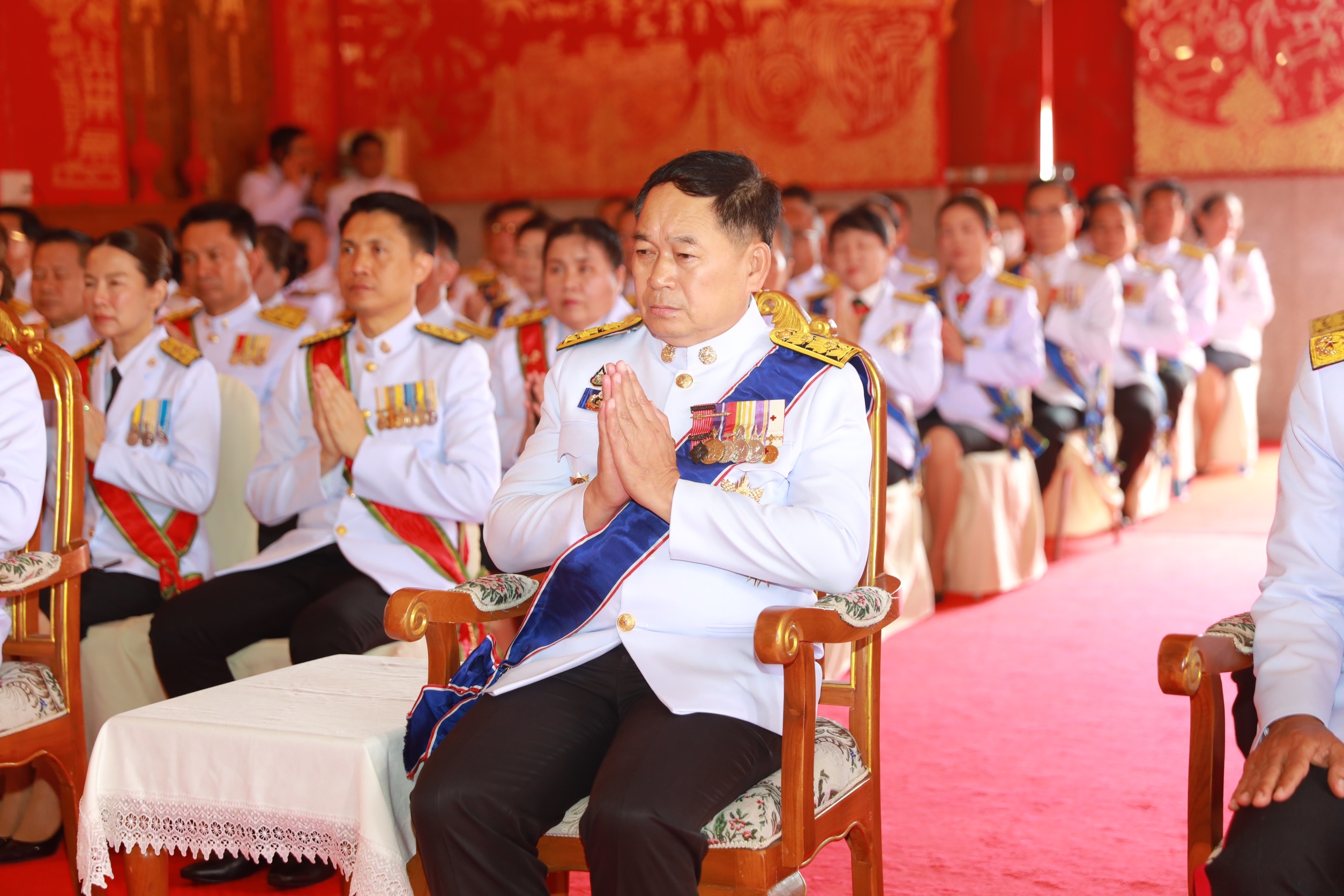 จังหวัดขอนแก่น : ประกอบพิธีเสกน้ำพระพุทธมนต์ศักดิ์สิทธิ์ เนื่องในโอกาสพระราชพิธีมหามงคลเฉลิมพระชนมพรรษา 6 รอบ 28 กรกฎาคม 2567 ณ อุโบสถ วัดธาตุพระอารามหลวง อำเภอเมืองขอนแก่น