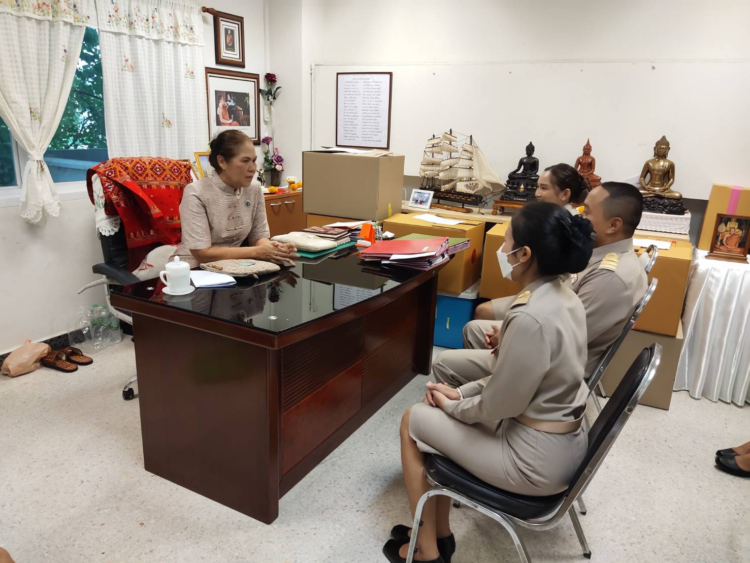 พช.ขอนแก่น : พัฒนาการจังหวัดขอนแก่น พบปะและให้โอวาทแก่ข้าราชการมาปฏิบัติหน้าที่ตามตำแหน่ง(บรรจุและแต่งตั้ง) ในสังกัดสำนักงานพัฒนาชุมชนจังหวัดขอนแก่น