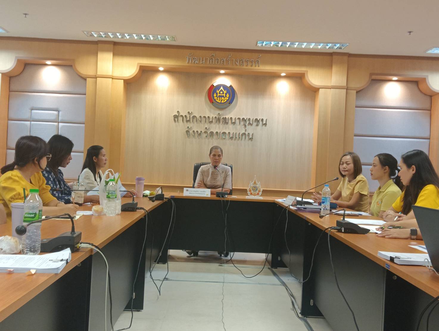 พช.ขอนแก่น : จัดประชุมเพื่อชักซ้อมแนวทางการจัดทำเอกสารประกอบการเบิกจ่ายเงิน โครงการพัฒนาหมู่บ้านเศรษฐกิจพอเพียง กิจกรรม พัฒนาศูนย์เรียนรู้ทฤษฎีใหม่รูปแบบ “โคก หนอง นา”ประจำปี พ.ศ. 2567