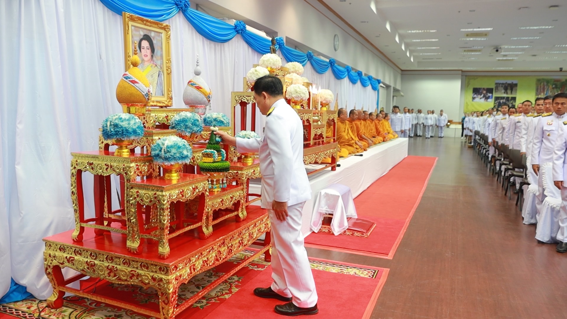 จังหวัดขอนแก่น : จัดพิธีเจริญพระพุทธมนต์และทำบุญตักบาตรถวายพระราชกุศล เนื่องในโอกาสวันเฉลิมพระชนมพรรษาสมเด็จพระนางเจ้าสิริกิติ์ พระบรมราชินีนาถ พระบรมราชชนนีพันปีหลวง 12 สิงหาคม 2567