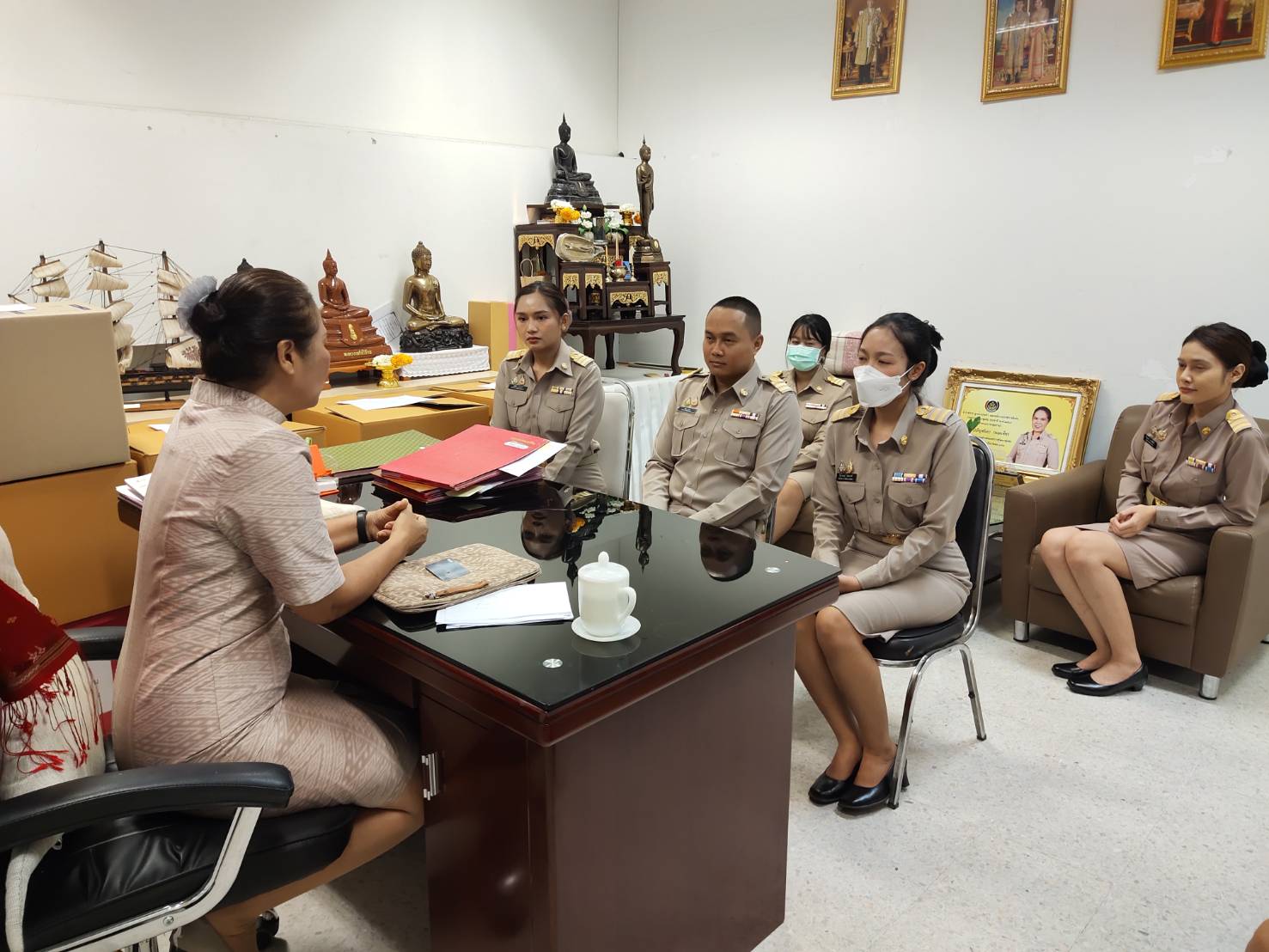 พช.ขอนแก่น : พัฒนาการจังหวัดขอนแก่น พบปะและให้โอวาทแก่ข้าราชการมาปฏิบัติหน้าที่ตามตำแหน่ง(บรรจุและแต่งตั้ง) ในสังกัดสำนักงานพัฒนาชุมชนจังหวัดขอนแก่น