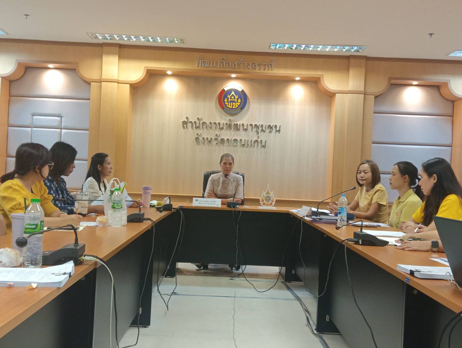 พช.ขอนแก่น : จัดประชุมเพื่อชักซ้อมแนวทางการจัดทำเอกสารประกอบการเบิกจ่ายเงิน โครงการพัฒนาหมู่บ้านเศรษฐกิจพอเพียง กิจกรรม พัฒนาศูนย์เรียนรู้ทฤษฎีใหม่รูปแบบ “โคก หนอง นา”ประจำปี พ.ศ. 2567