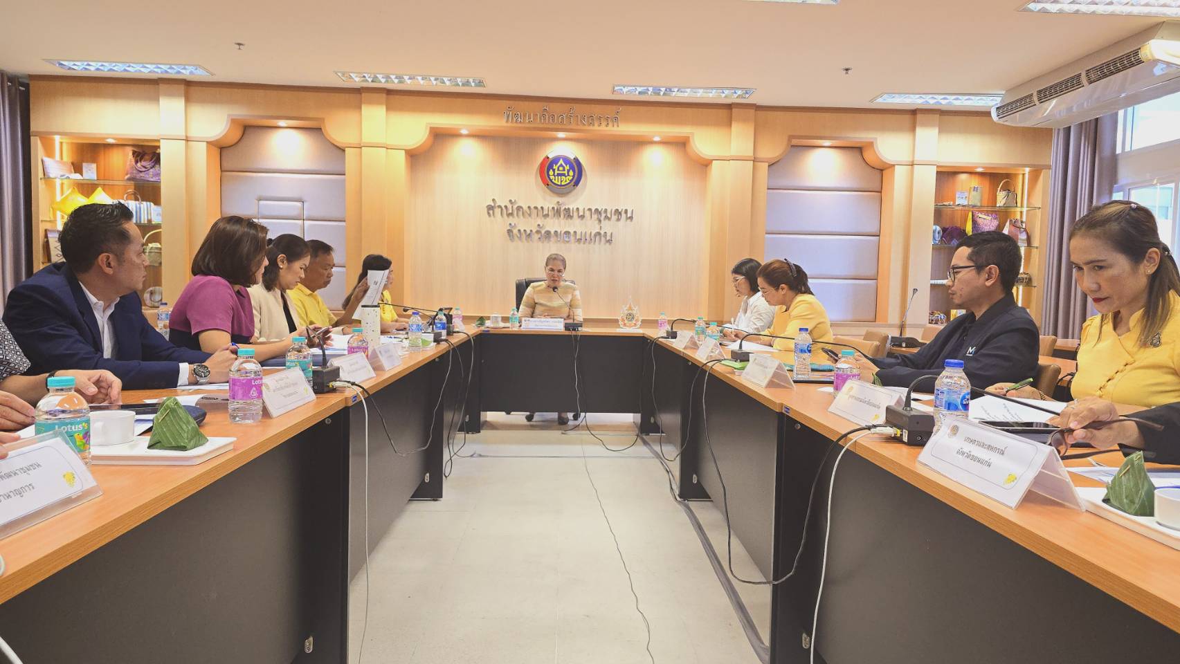 พช.ขอนแก่น : ประชุมคณะทำงานสนับสนุนการขับเคลื่อนการพัฒนาเศรษฐกิจฐานรากและประชารัฐ จังหวัดขอนแก่น ครั้งที่ 1/2567