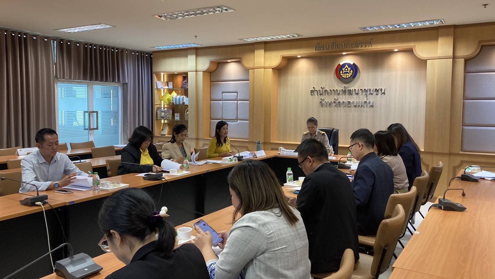 พช.ขอนแก่น : ประชุมคณะทำงานสนับสนุนการขับเคลื่อนการพัฒนาเศรษฐกิจฐานรากและประชารัฐ จังหวัดขอนแก่น ครั้งที่ 4/2567
