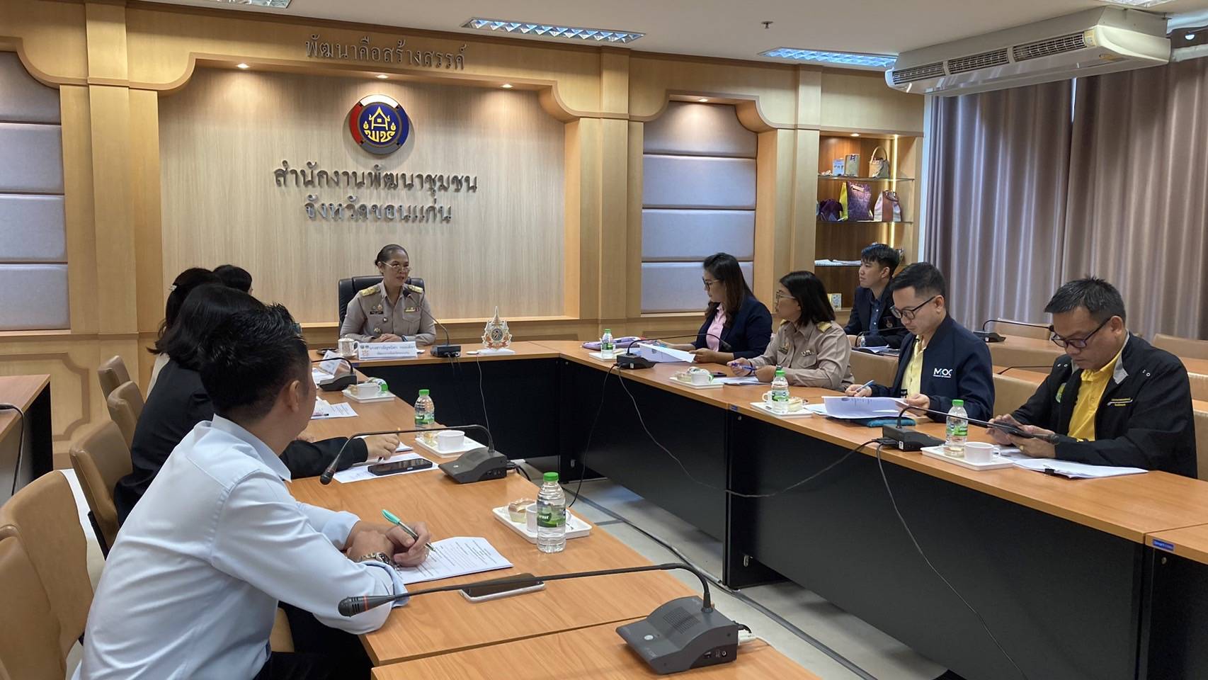 พช.ขอนแก่น : ประชุมคณะทำงานสนับสนุนการขับเคลื่อนการพัฒนาเศรษฐกิจฐานรากและประชารัฐ จังหวัดขอนแก่น ครั้งที่ 4/2567