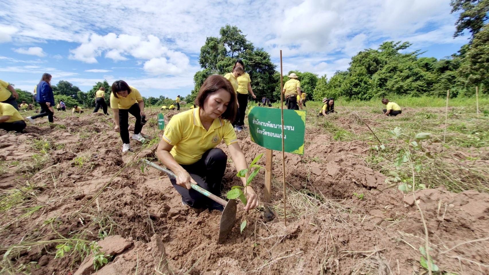 พช. ขอนแก่น ร่วมกิจกรรมโครงการปลูกต้นไม้ เฉลิมพระเกียรติพระบาทสมเด็จพระเจ้าอยู่หัว เนื่องในโอกาสพระราชพิธีมหามงคลเฉลิมพระชนมพรรษา 6 รอบ 28 กรกฎาคม 2567
