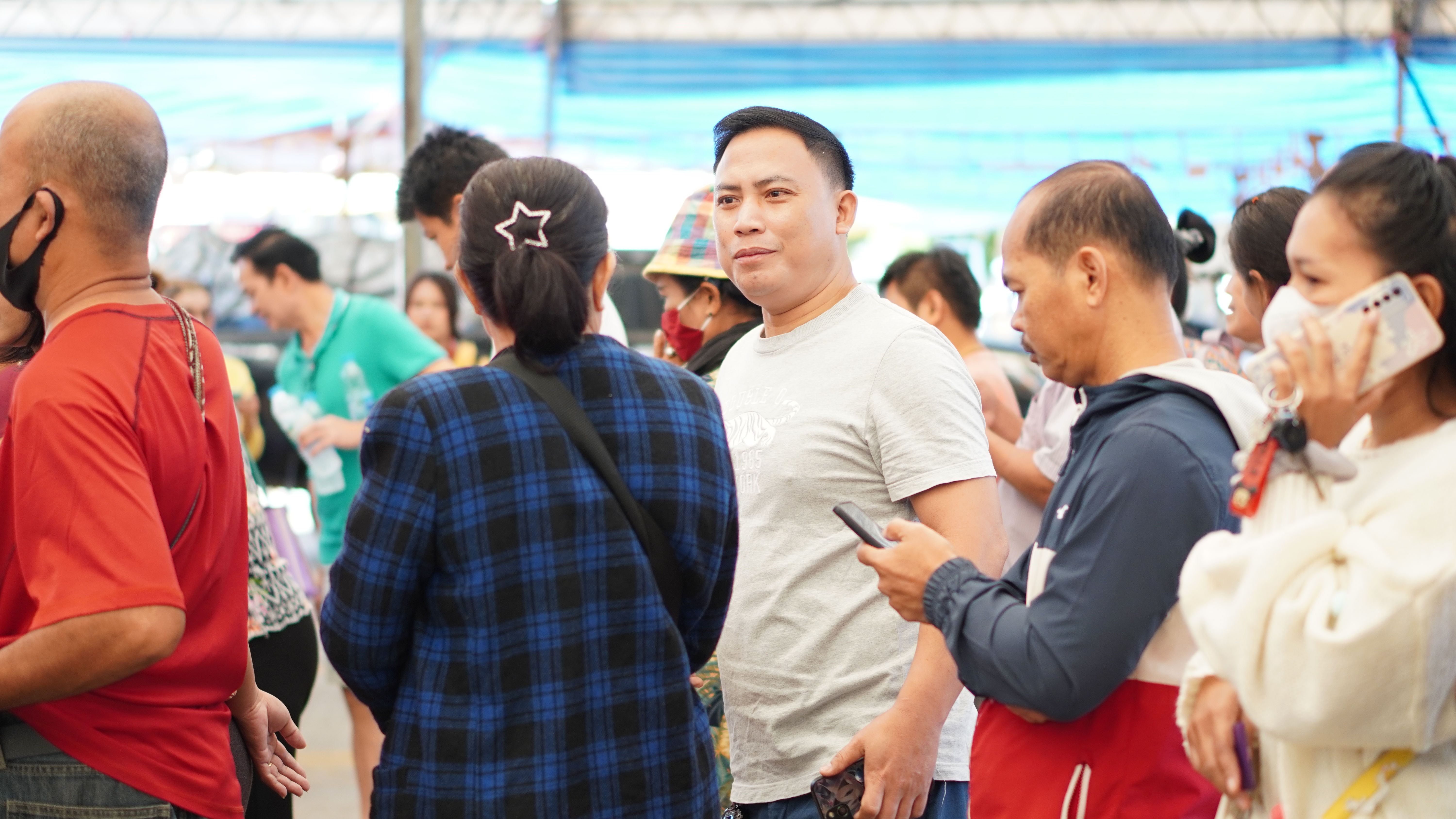 บรรยากาศรับลงทะเบียน ผู้ผลิต ผู้ประกอบการ OTOP เข้าพื้นที่งานจัดแสดงสินค้าฯ (28 พ.ย.67)