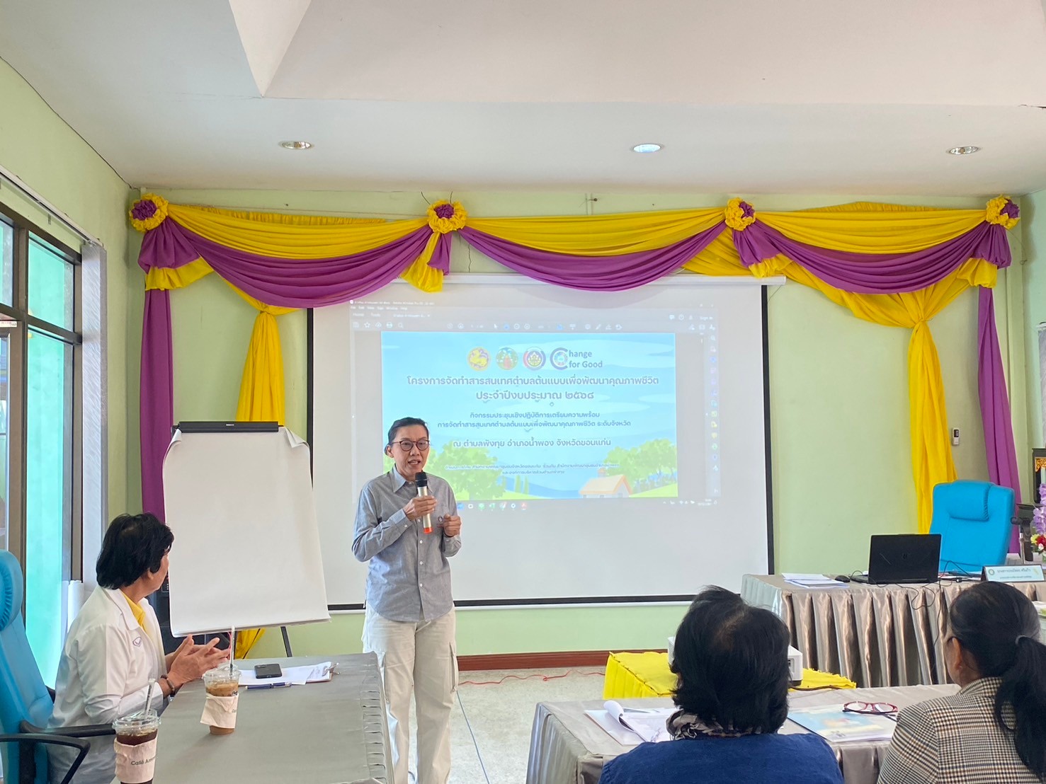 พช.ขอนแก่น : สารสนเทศตำบลต้นแบบฯ ที่1ของประเทศ ส่งต่อตำบลพังทุย เร่งเครื่องขับเคลื่อนสารสนเทศตำบลต้นแบบยกระดับคุณภาพชีวิตตำบลพังทุย อำเภอน้ำพอง จังหวัดขอนแก่น ประจำปีงบประมาณ พ.ศ. 2568