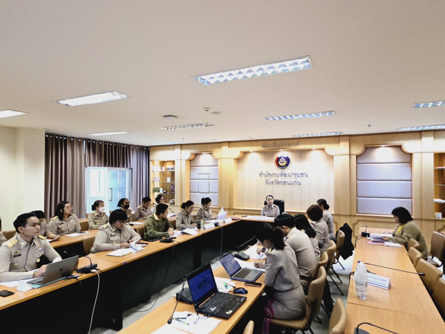 พช.ขอนแก่น : ประชุมประสานแผน สำนักงานพัฒนาชุมชนจังหวัดขอนแก่น ครั้งที่ 1/2568