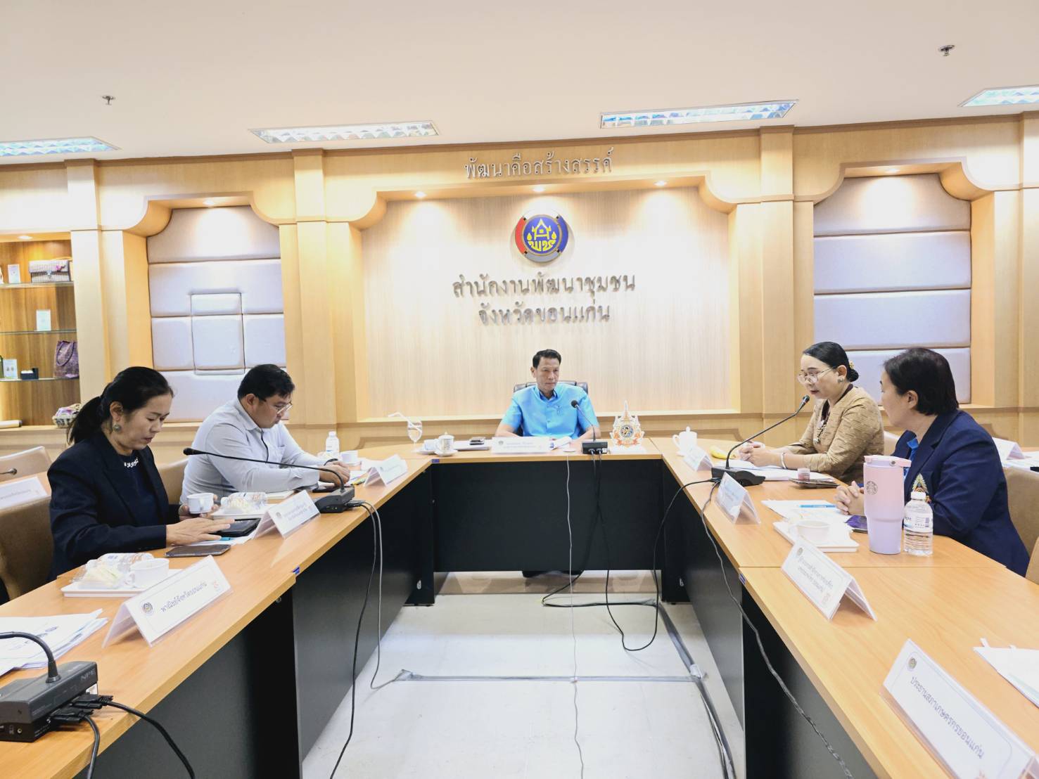 พช.ขอนแก่น : จัดประชุมคณะทำงานสนับสนุนการขับเคลื่อนการพัฒนาเศรษฐกิจฐานรากและประชารัฐ จังหวัดขอนแก่น ครั้งที่ 1/2568