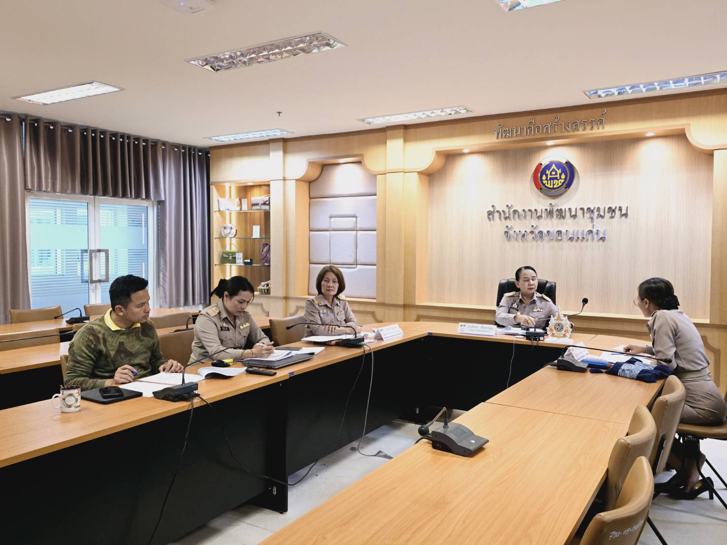 พช.ขอนแก่น : ร่วมประชุมคณะกรรมการติดตามเร่งรัดการเบิกจ่ายงบประมาณ รายจ่ายประจำปีงบประมาณ พ.ศ. 2568 ของกรมการพัฒนาชุมชน ครั้งที่ 2/2568 ผ่านระบบวีดีทัศน์ทางไกล (Video Conference)