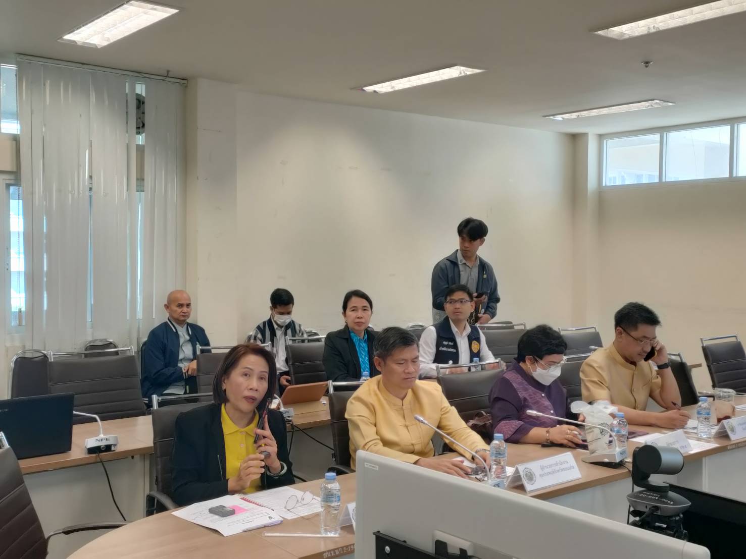 พช.ขอนแก่น : ร่วมประชุมศูนย์ปฏิบัติการติดตามเร่งรัดการบำบัดรักษา ฟื้นฟูสภาพทางสังคม ป้องกัน และปราบปรามยาเสพติด ครั้งที่ 1/2568 ผ่านระบบการประชุมทางไกล ( Cisco WebEx )