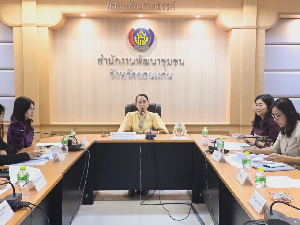 พช.ขอนแก่น : ประชุมคณะทำงานขับเคลื่อนการดำเนินงานขจัดความยากจนและพัฒนาคนทุกช่วงวัยอย่างยั่งยืนตามหลักปรัชญาของเศรษฐกิจพอเพียง ตามภารกิจ 5 มิติ ระดับจังหวัด