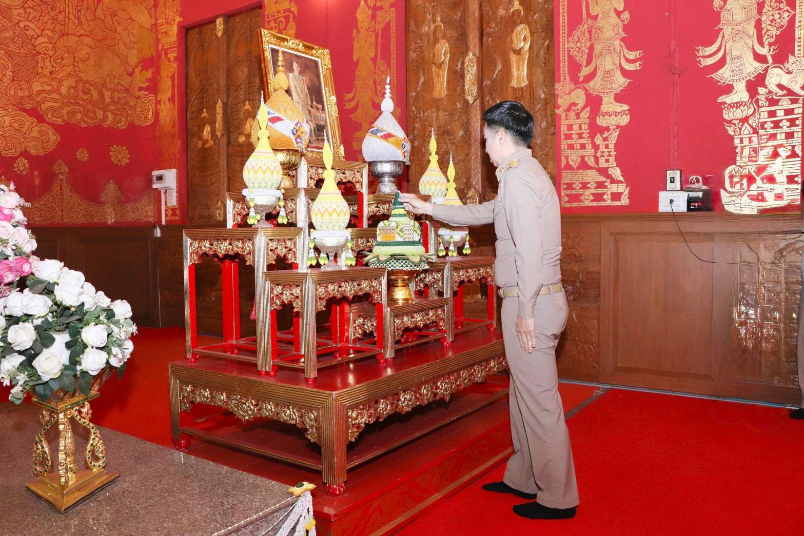 พช.ขอนแก่น : ร่วมกิจกรรมและปฏิบัติพิธีถวายภัตตาหารพระราชทานของพระบาทสมเด็จพระเจ้าอยู่หัวแด่พระภิกษุ สามเณร ในการสอบบาลีสนามหลวง ปี พ.ศ. 2568