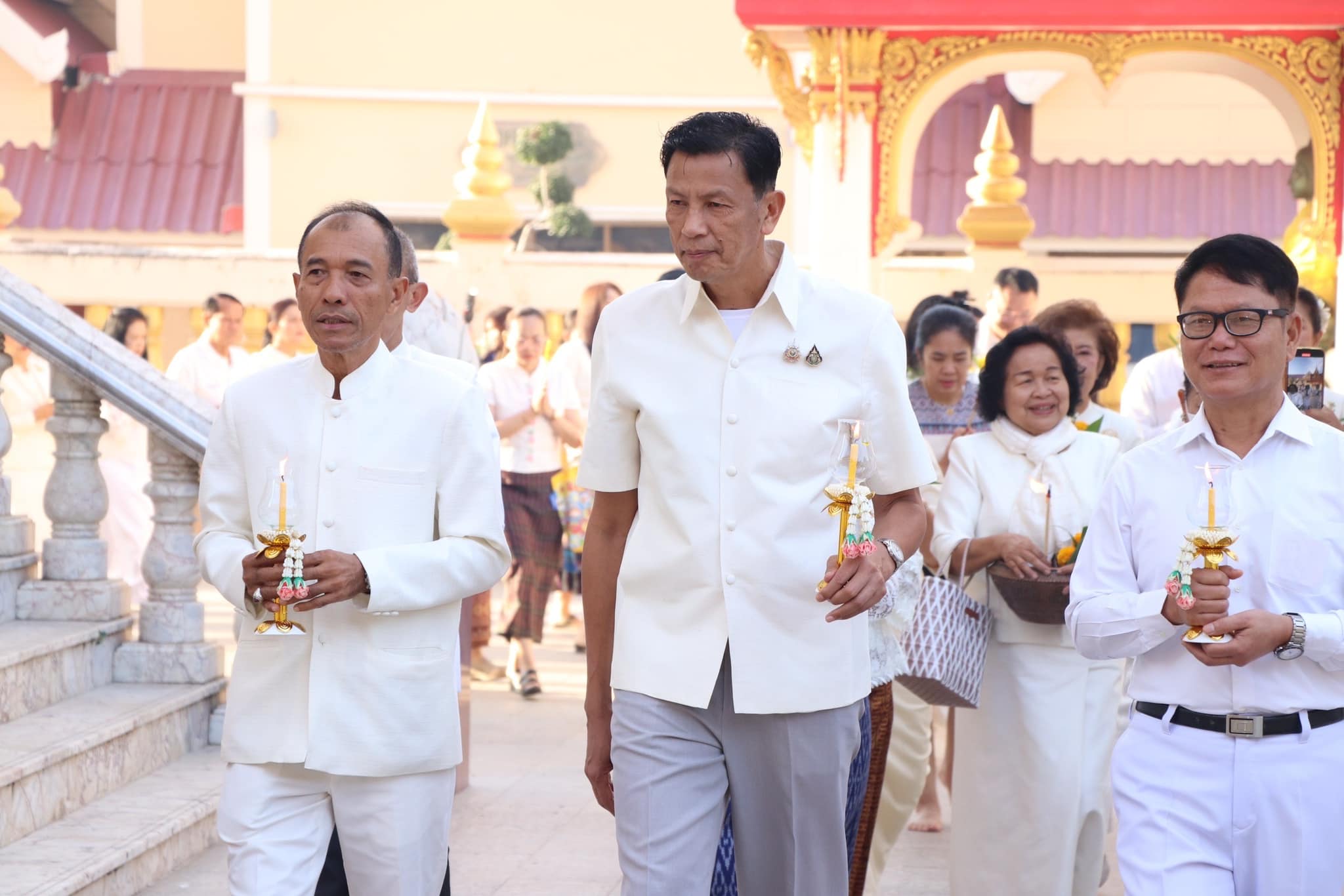 พช.ขอนแก่น : พุทธศาสนิกชนชาวขอนแก่น ร่วมทำบุญตักบาตรเนื่องในวันมาฆบูชา