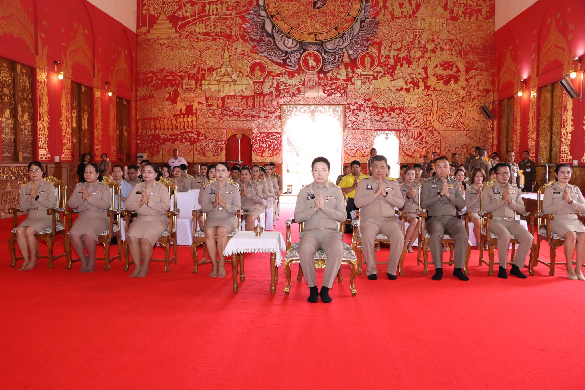 พช.ขอนแก่น : ร่วมกิจกรรมและปฏิบัติพิธีถวายภัตตาหารพระราชทานของพระบาทสมเด็จพระเจ้าอยู่หัวแด่พระภิกษุ สามเณร ในการสอบบาลีสนามหลวง ปี พ.ศ. 2568