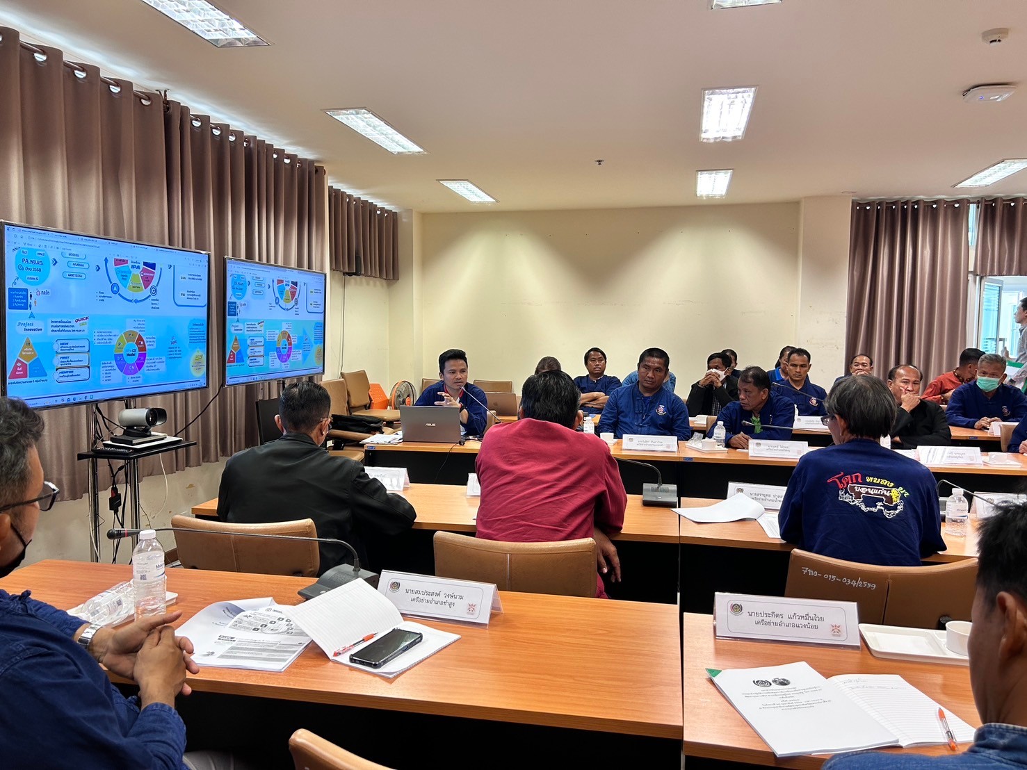 พช.ขอนแก่น : จัดประชุมเชิงปฏิบัติการสนับสนุนการขับเคลื่อนเครือข่ายศูนย์เรียนรู้การพัฒนาคุณภาพชีวิตตามหลักทฤษฎีใหม่ ประยุกต์สู่ “โคก หนอง นา” ระดับจังหวัด