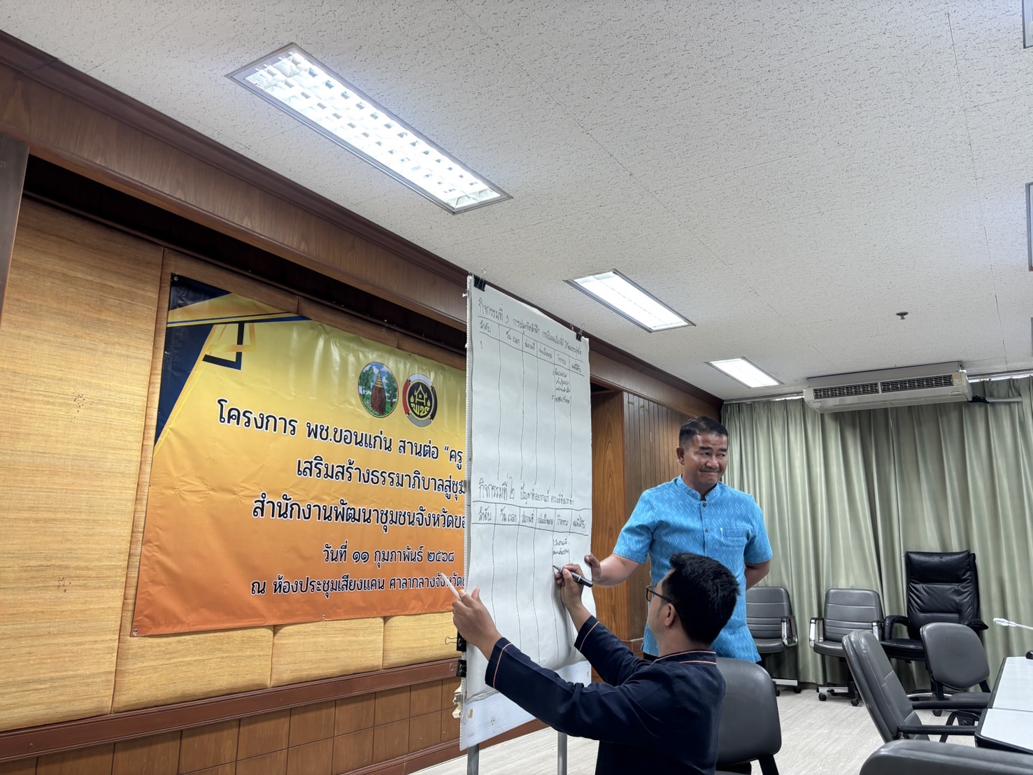 พช.ขอนแก่น : จัดอบรมเสริมความรู้สร้างธรรมาภิบาล สานต่อ “ครู ก สู่ ครู ข” เสริมสร้างธรรมาภิบาลสู่ชุมชน