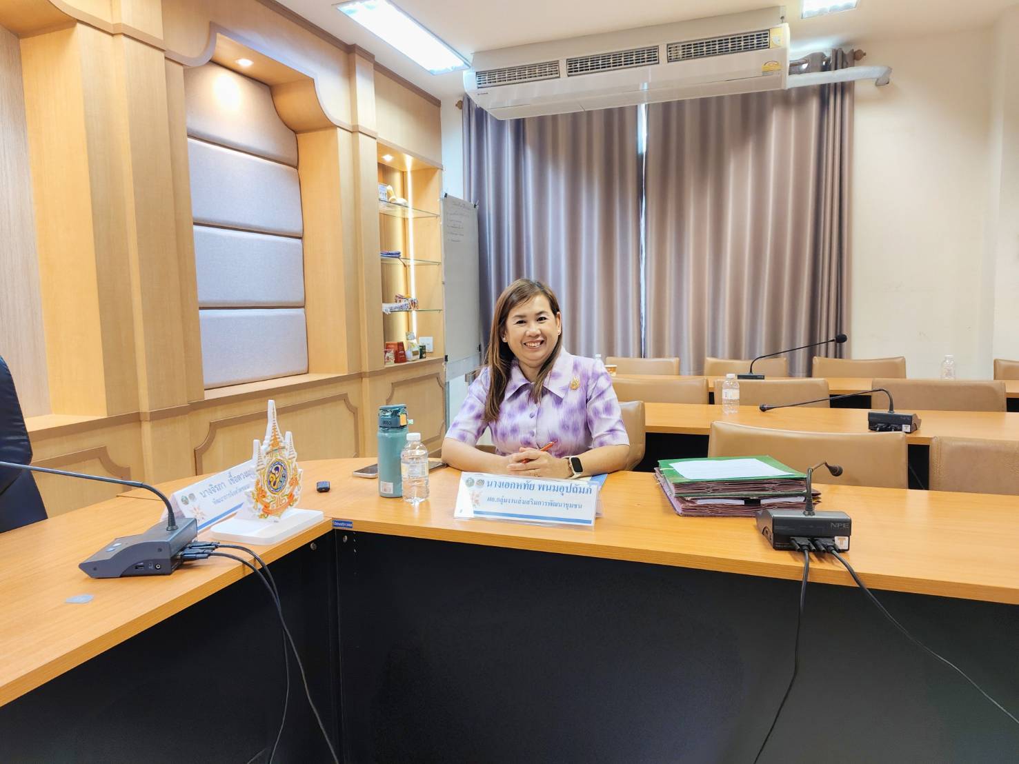 พช.ขอนแก่น : ร่วมประชุมการเตรียมความพร้อมในการจัดแสดงภูมิปัญญาผ้าไทยและงานหัตถกรรม สำหรับ 30 บูท ในงาน colors of buriram 2025 ผ่านระบบประชุมออนไลน์ (Zoom Cloud Meeting)
