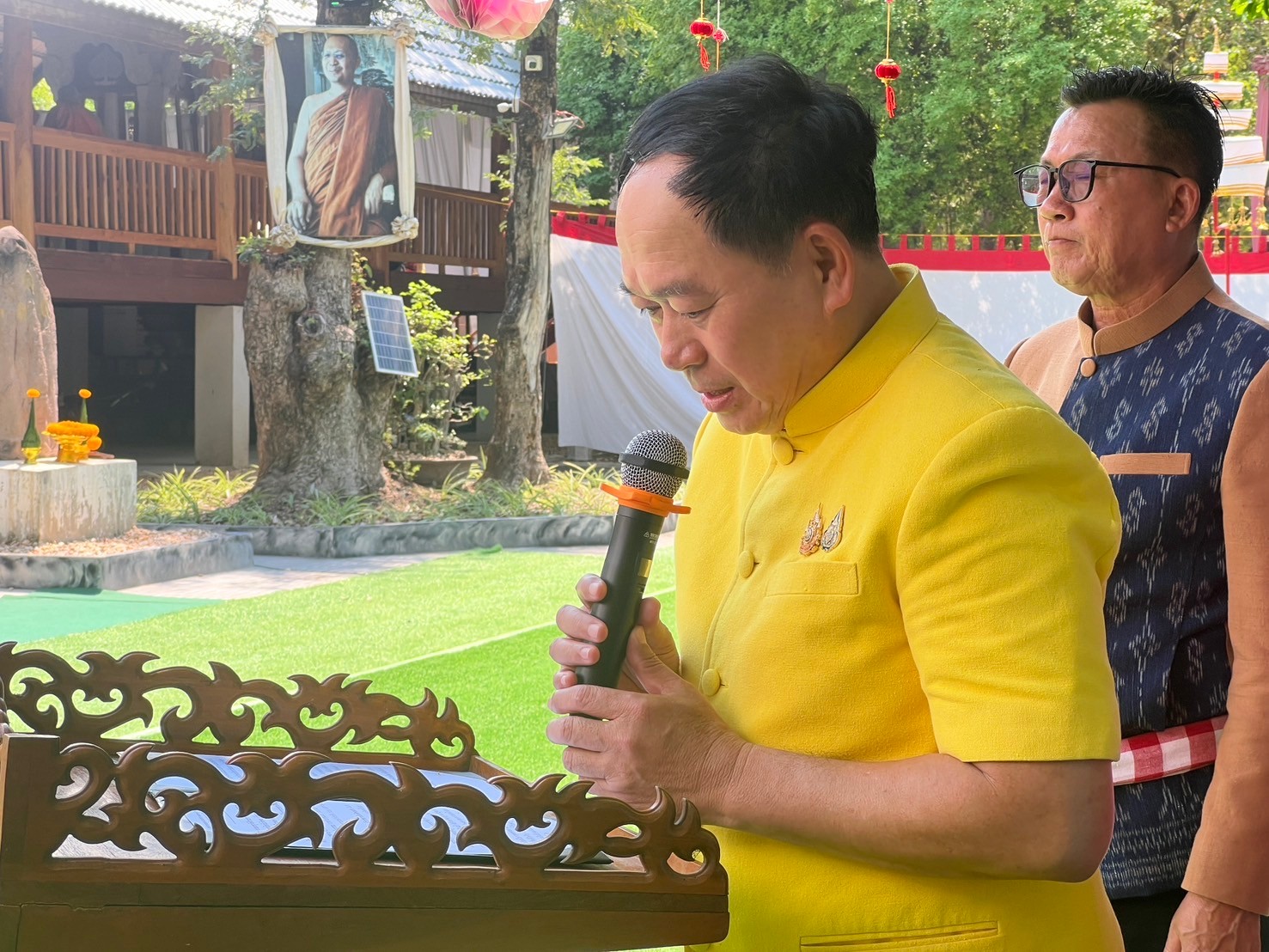 จังหวัดขอนแก่น : รัฐมนตรีว่าการกระทรวงวัฒนธรรม เป็นประธานเปิดในพิธีสมโภชพระชัยชุมแพบรมนาถบพิตร และเปิดองค์ใบเสมาที่ค้นพบใหม่