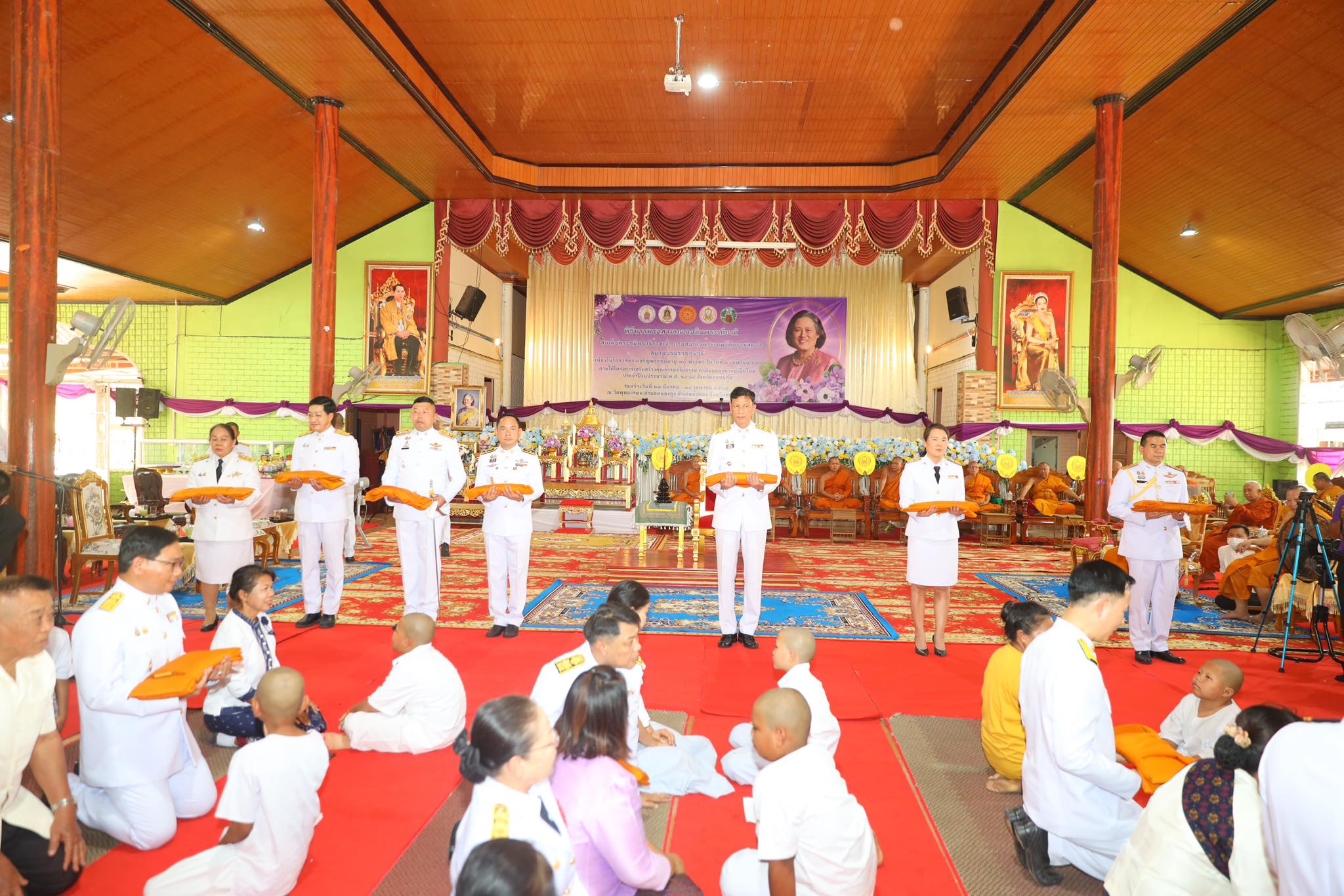 จังหวัดขอนแก่น : จัดพิธีบรรพชาสามเณร เฉลิมพระเกียรติสมเด็จพระกนิษฐาธิราชเจ้า กรมสมเด็จพระเทพรัตนราชสุดาฯ สยามบรมราชกุมารี เนื่องในโอกาสทรงเจริญพระชนมายุ 70 พรรษา 2 เมษายน พ.ศ. 2568