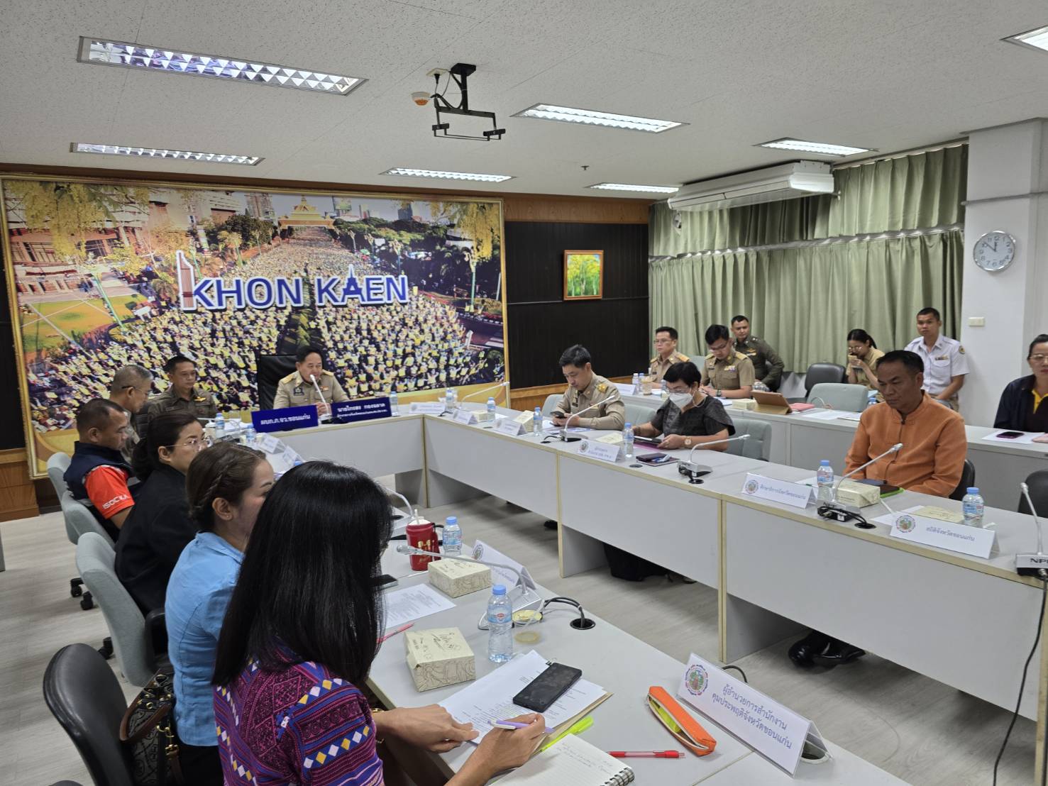 พช.ขอนแก่น : ร่วมประชุมศูนย์ปฏิบัติการติดตามเร่งรัดการบำบัดรักษา ฟื้นฟูสภาพทางสังคม ป้องกันและปราบปรามยาเสพติด (ศปก.ครส.) ครั้งที่ 6/2568