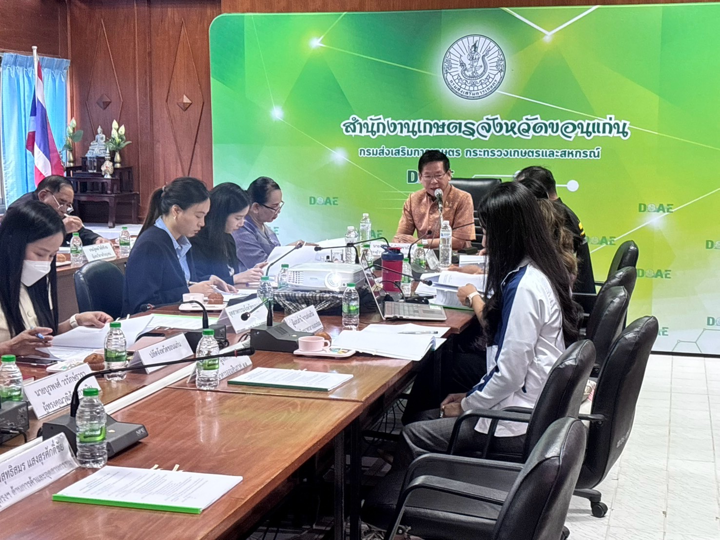 พช.ขอนแก่น : เข้าร่วมประชุมคณะกรรมการส่งเสริมวิสาหกิจชุมชนจังหวัดขอนแก่น