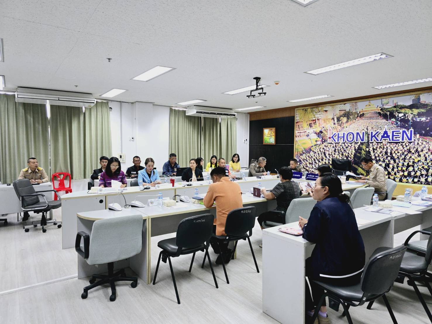 พช.ขอนแก่น : ร่วมประชุมศูนย์ปฏิบัติการติดตามเร่งรัดการบำบัดรักษา ฟื้นฟูสภาพทางสังคม ป้องกันและปราบปรามยาเสพติด (ศปก.ครส.) ครั้งที่ 6/2568