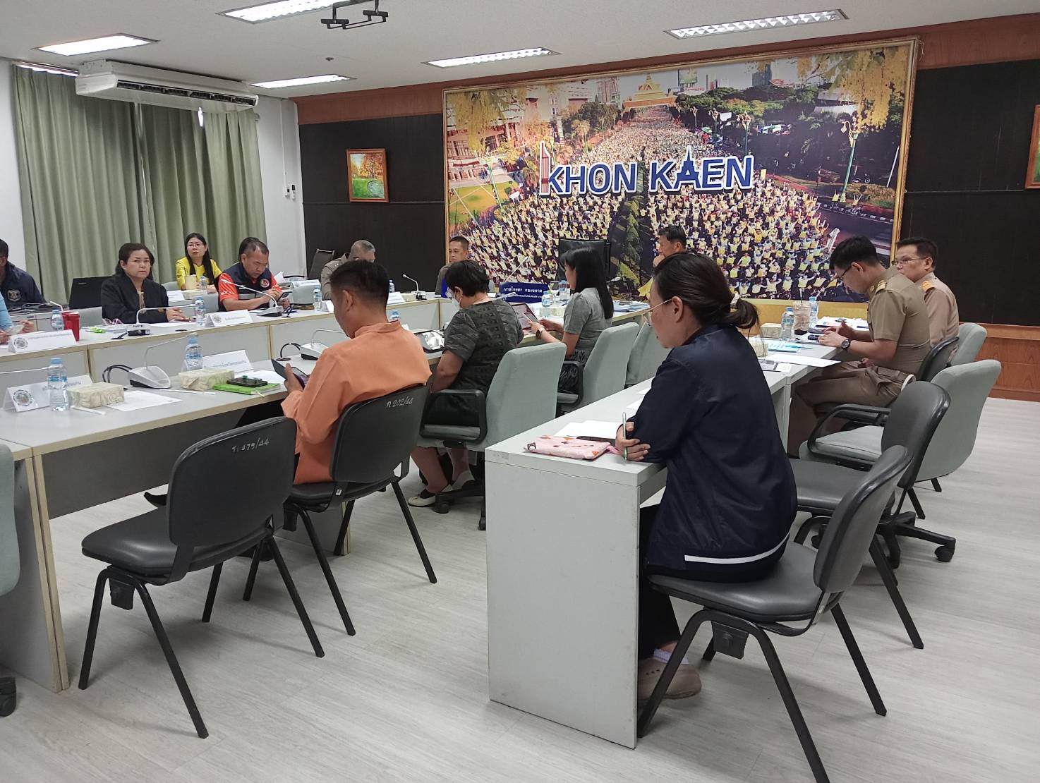 พช.ขอนแก่น : ร่วมประชุมศูนย์ปฏิบัติการติดตามเร่งรัดการบำบัดรักษา ฟื้นฟูสภาพทางสังคม ป้องกันและปราบปรามยาเสพติด (ศปก.ครส.) ครั้งที่ 6/2568