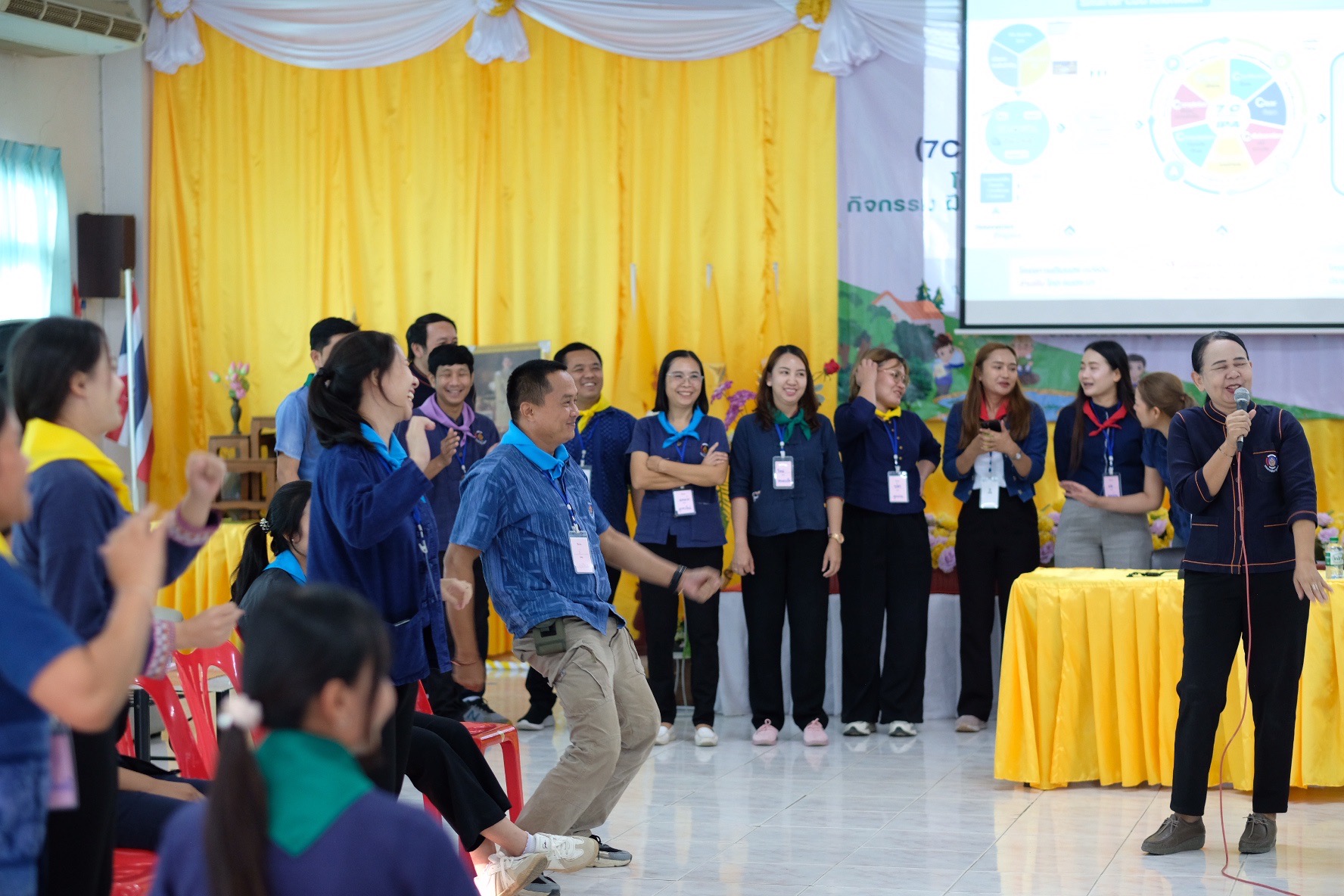 พช.ขอนแก่น : ดำเนินโครงการนวัตกรรมสร้างสรรค์เพื่อชุมชน (7C : Innovation for Smarter CDD Khonkaen) “เติมแฮง แบ่งปัน สานฝัน โคก หนอง นา” กิจกรรม ฝึกอบรมเชิงปฏิบัติการเพิ่มศักยภาพของเจ้าหน้าที่พัฒนาชุมชน “เติมแฮง แบ่งปัน สานฝัน โคก หนอง นา” ณ ศูนย์เรียนรู้เศรษฐกิจพอเพียง บ้านขามป้อม หมู่ 4 ตำบลขัวเรียง อำเภอชุมแพ จังหวัดขอนแก่น (วันที่1)
