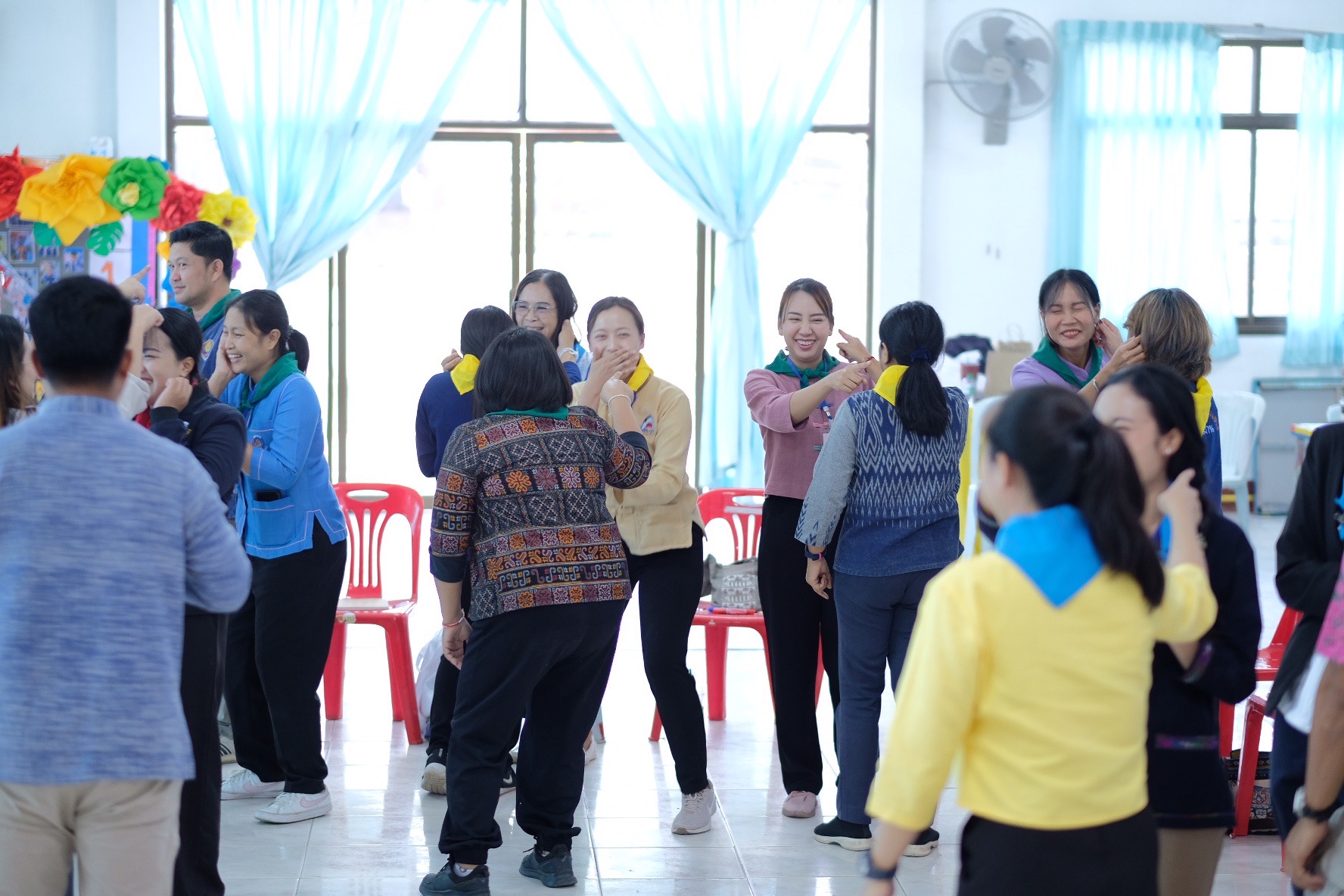 พช.ขอนแก่น : ดำเนินโครงการนวัตกรรมสร้างสรรค์เพื่อชุมชน (7C : Innovation for Smarter CDD Khonkaen) “เติมแฮง แบ่งปัน สานฝัน โคก หนอง นา” กิจกรรม ฝึกอบรมเชิงปฏิบัติการเพิ่มศักยภาพของเจ้าหน้าที่พัฒนาชุมชน “เติมแฮง แบ่งปัน สานฝัน โคก หนอง นา” ณ ศูนย์เรียนรู้เศรษฐกิจพอเพียง บ้านขามป้อม หมู่ 4 ตำบลขัวเรียง อำเภอชุมแพ จังหวัดขอนแก่น (วันที่3)