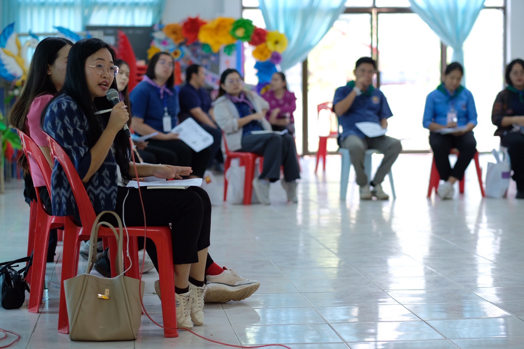 พช.ขอนแก่น : ดำเนินโครงการนวัตกรรมสร้างสรรค์เพื่อชุมชน (7C : Innovation for Smarter CDD Khonkaen) “เติมแฮง แบ่งปัน สานฝัน โคก หนอง นา” กิจกรรม ฝึกอบรมเชิงปฏิบัติการเพิ่มศักยภาพของเจ้าหน้าที่พัฒนาชุมชน “เติมแฮง แบ่งปัน สานฝัน โคก หนอง นา” ณ ศูนย์เรียนรู้เศรษฐกิจพอเพียง บ้านขามป้อม หมู่ 4 ตำบลขัวเรียง อำเภอชุมแพ จังหวัดขอนแก่น (วันที่3)
