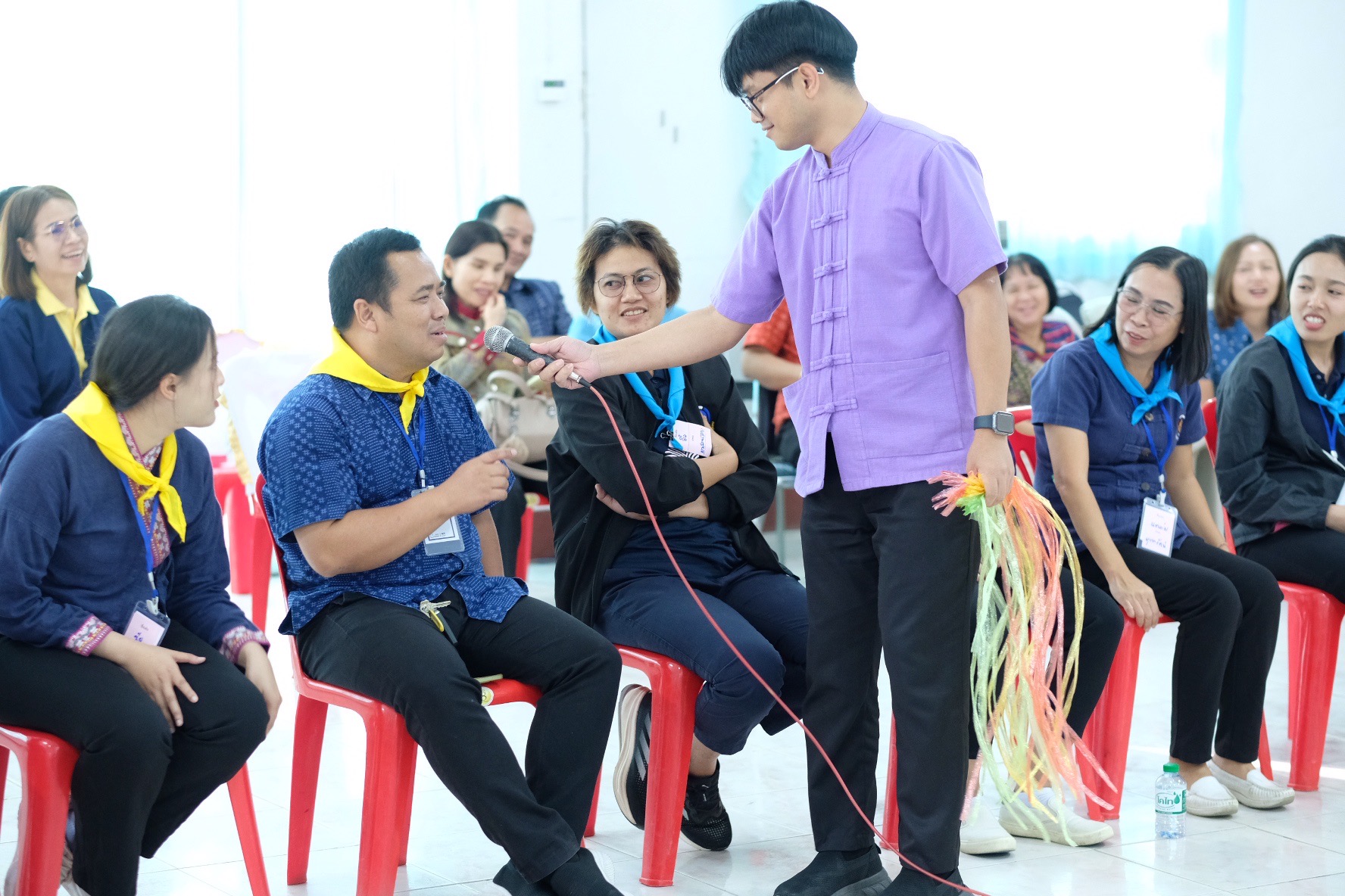 พช.ขอนแก่น : ดำเนินโครงการนวัตกรรมสร้างสรรค์เพื่อชุมชน (7C : Innovation for Smarter CDD Khonkaen) “เติมแฮง แบ่งปัน สานฝัน โคก หนอง นา” กิจกรรม ฝึกอบรมเชิงปฏิบัติการเพิ่มศักยภาพของเจ้าหน้าที่พัฒนาชุมชน “เติมแฮง แบ่งปัน สานฝัน โคก หนอง นา” ณ ศูนย์เรียนรู้เศรษฐกิจพอเพียง บ้านขามป้อม หมู่ 4 ตำบลขัวเรียง อำเภอชุมแพ จังหวัดขอนแก่น (วันที่1)