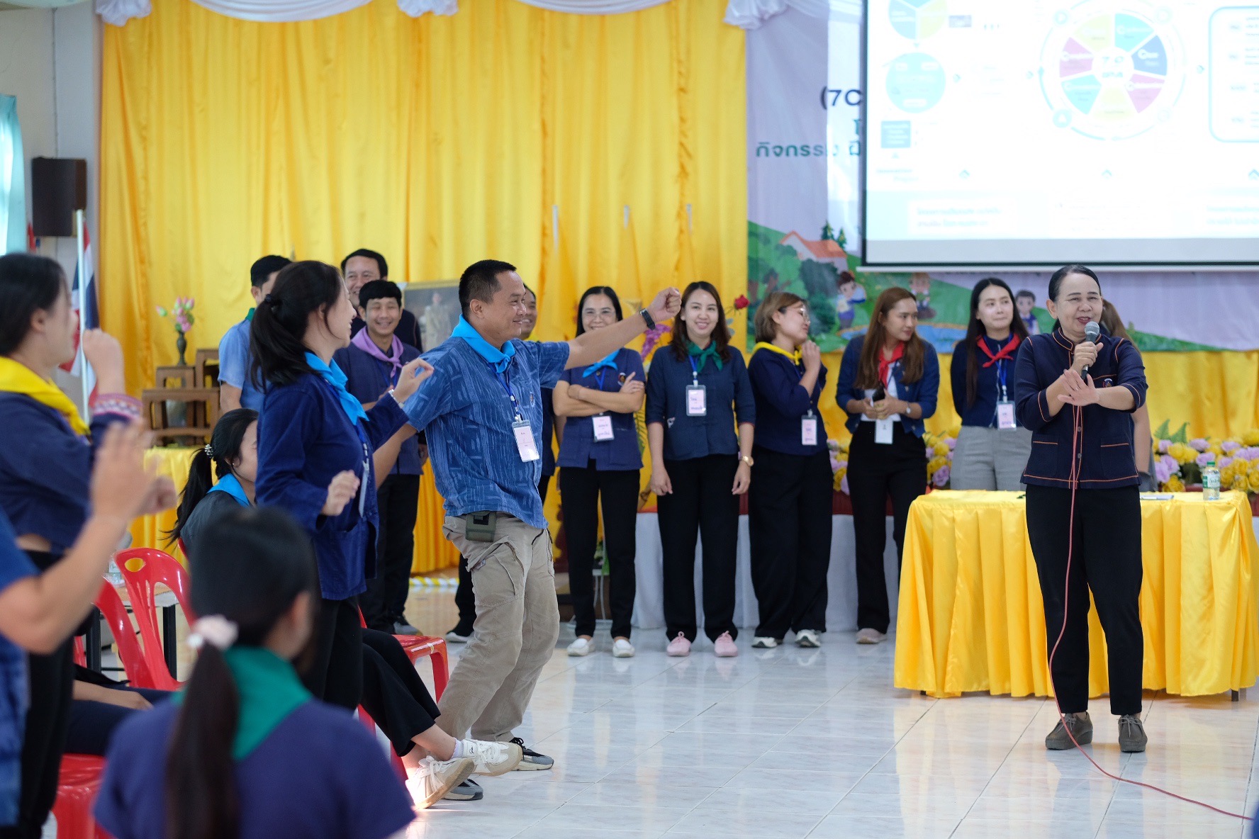 พช.ขอนแก่น : ดำเนินโครงการนวัตกรรมสร้างสรรค์เพื่อชุมชน (7C : Innovation for Smarter CDD Khonkaen) “เติมแฮง แบ่งปัน สานฝัน โคก หนอง นา” กิจกรรม ฝึกอบรมเชิงปฏิบัติการเพิ่มศักยภาพของเจ้าหน้าที่พัฒนาชุมชน “เติมแฮง แบ่งปัน สานฝัน โคก หนอง นา” ณ ศูนย์เรียนรู้เศรษฐกิจพอเพียง บ้านขามป้อม หมู่ 4 ตำบลขัวเรียง อำเภอชุมแพ จังหวัดขอนแก่น (วันที่1)