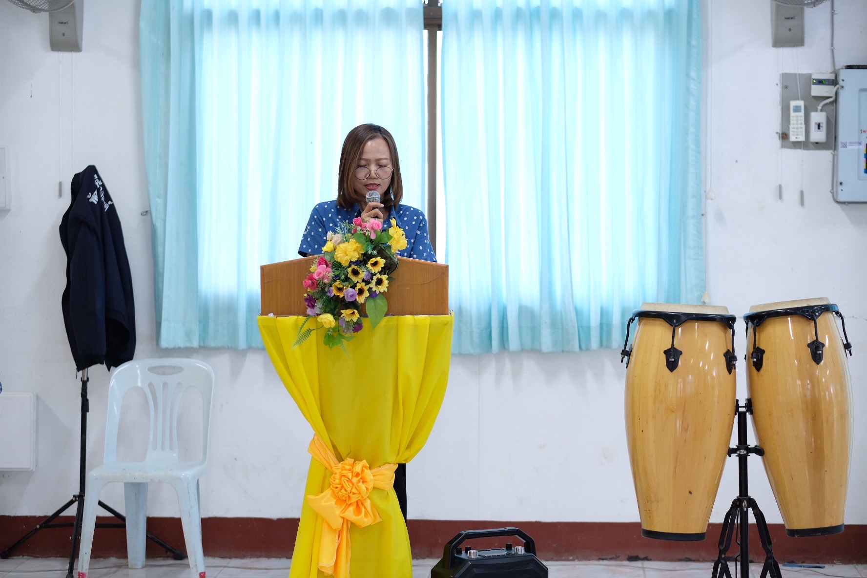 พช.ขอนแก่น : ดำเนินโครงการนวัตกรรมสร้างสรรค์เพื่อชุมชน (7C : Innovation for Smarter CDD Khonkaen) “เติมแฮง แบ่งปัน สานฝัน โคก หนอง นา” กิจกรรม ฝึกอบรมเชิงปฏิบัติการเพิ่มศักยภาพของเจ้าหน้าที่พัฒนาชุมชน “เติมแฮง แบ่งปัน สานฝัน โคก หนอง นา” ณ ศูนย์เรียนรู้เศรษฐกิจพอเพียง บ้านขามป้อม หมู่ 4 ตำบลขัวเรียง อำเภอชุมแพ จังหวัดขอนแก่น (วันที่1)