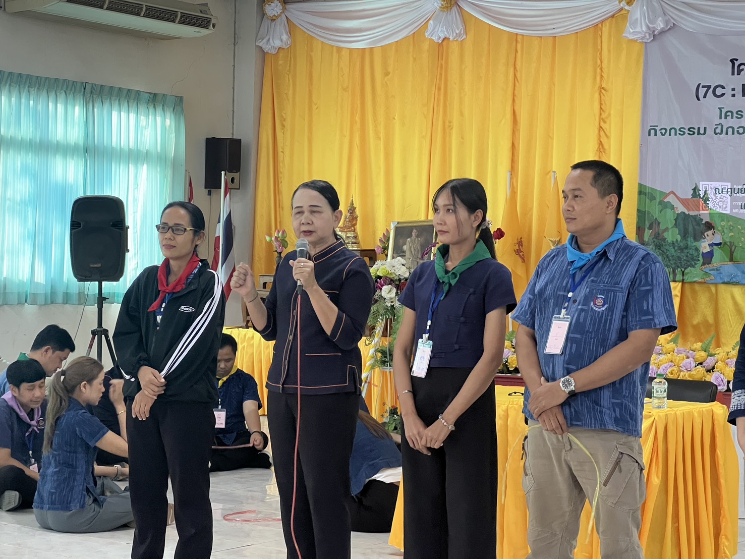 พช.ขอนแก่น : ดำเนินโครงการนวัตกรรมสร้างสรรค์เพื่อชุมชน (7C : Innovation for Smarter CDD Khonkaen) “เติมแฮง แบ่งปัน สานฝัน โคก หนอง นา” กิจกรรม ฝึกอบรมเชิงปฏิบัติการเพิ่มศักยภาพของเจ้าหน้าที่พัฒนาชุมชน “เติมแฮง แบ่งปัน สานฝัน โคก หนอง นา” ณ ศูนย์เรียนรู้เศรษฐกิจพอเพียง บ้านขามป้อม หมู่ 4 ตำบลขัวเรียง อำเภอชุมแพ จังหวัดขอนแก่น (วันที่1)