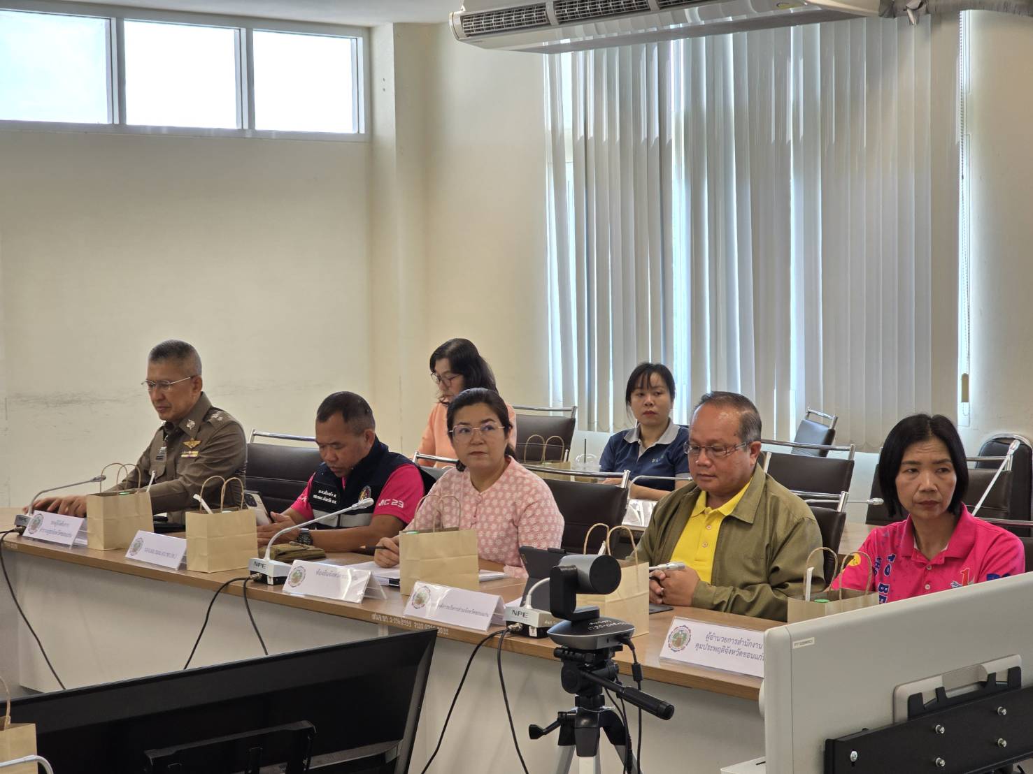 พช.ขอนแก่น : ร่วมประชุมศูนย์ปฏิบัติการติดตามเร่งรัดการบำบัดรักษา ฟื้นฟูสภาพทางสังคม ป้องกันและปราบปรามยาเสพติด (ศปก.ครส.) ครั้งที่ 7/2568