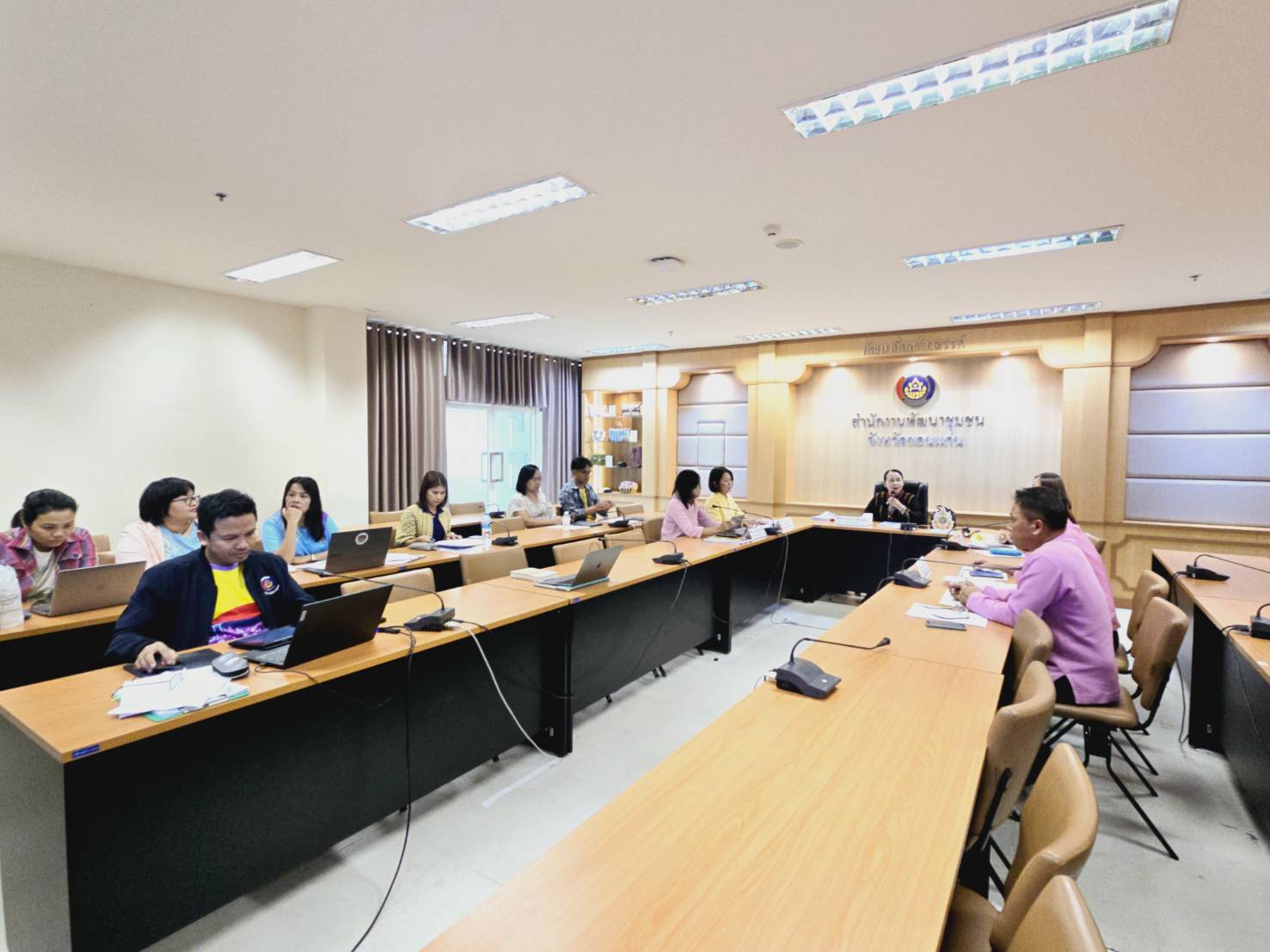 พช.ขอนแก่น : ประชุมยกร่างข้อตกลงการปฏิบัติราชการและการประเมินผลการปฏิบัติราชการของข้าราชการสังกัดสำนักงานพัฒนาชุมชนจังหวัดขอนแก่น