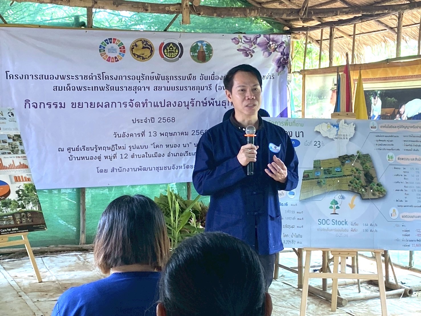 จังหวัดขอนแก่น : ดำเนินโครงการสนองพระราชดำริโครงการอนุรักษ์พันธุกรรมพืช อันเนื่องมากจากพระราชดำริ สมเด็จพระเทพรัตนราชสุดาฯ สยามบรมราชกุมารี (อพ.สธ.) กิจกรรม ขยายผลการจัดทำแปลงอนุรักษ์พันธุกรรมพืช