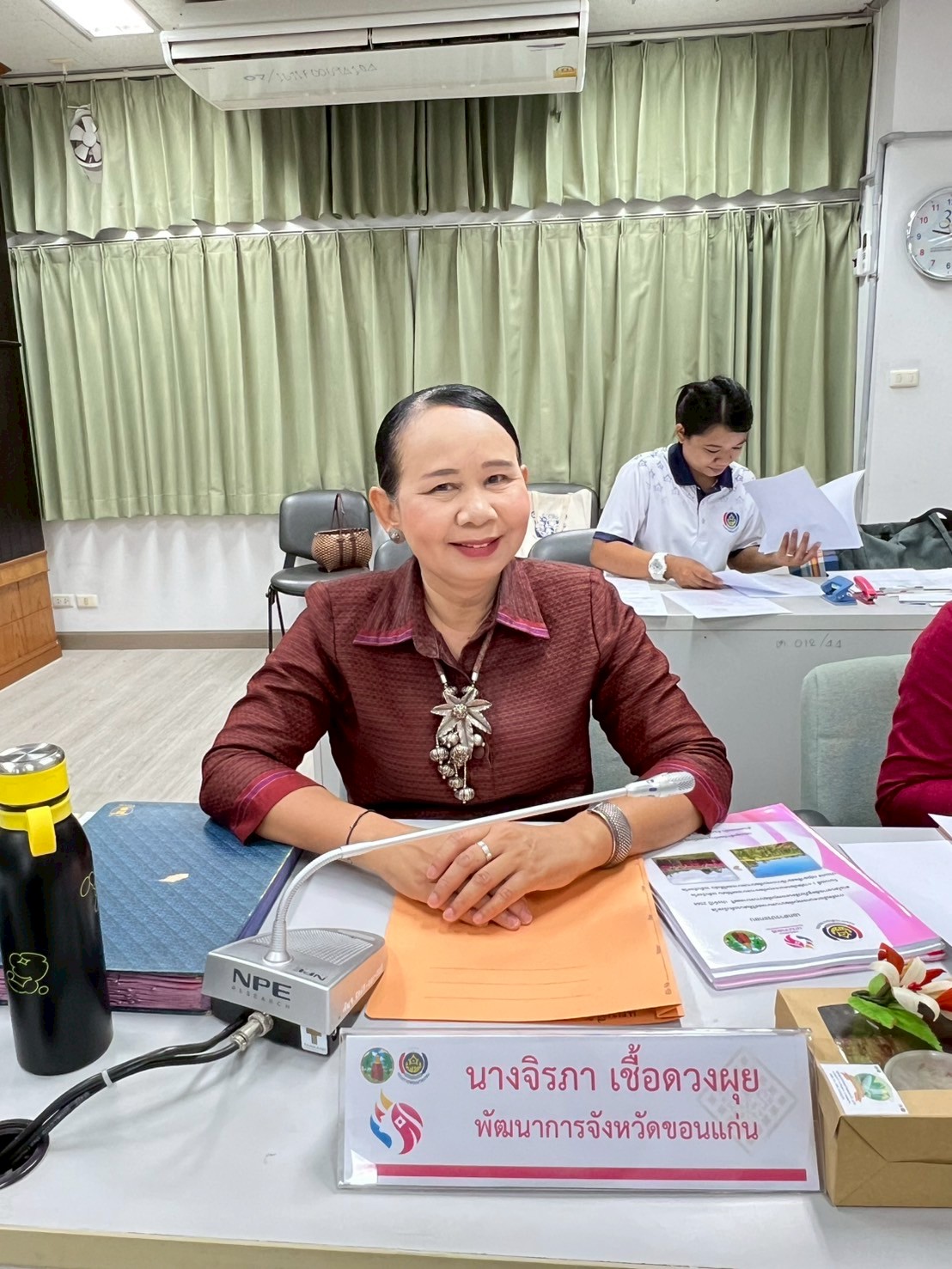 พช.ขอนแก่น : ดำเนินโครงการเชิดชูเกียรติคนกองทุนพัฒนาบทบาทสตรี ประจำปี 2568 กิจกรรมที่ 1 การคัดเลือกคนกองทุนพัฒนาบทบาทสตรีดีเด่น ระดับจังหวัด ผ่านระบบการประชุมทางไกล Cisco WebEx (วันที่3 ประเภท กลุ่มอาชีพสมาชิกกองทุนพัฒนาบทบาทสตรี)