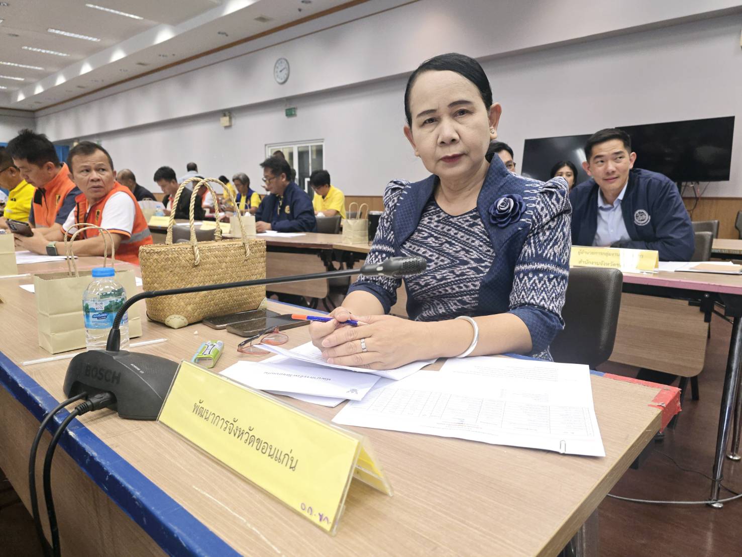 จังหวัดขอนแก่น : ประชุมเตรียมการถวายความปลอดภัยแด่ สมเด็จพระกนิษฐาธิราชเจ้า กรมสมเด็จพระเทพรัตนราชสุดาฯ สยามบรมราชกุมารี เสด็จแทนพระองค์ไปในการพระราชทานปริญญาบัตรแก่ผู้สำเร็จการศึกษาจากมหาวิทยาลัยมหาสารคาม