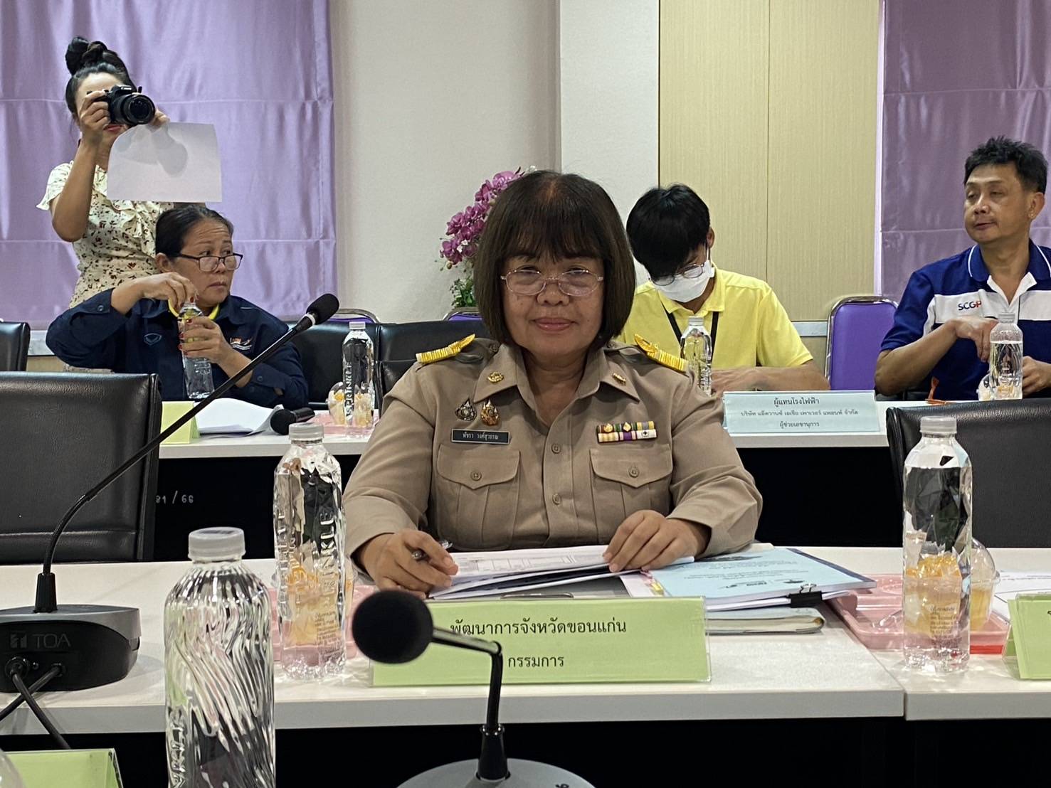 พช.ขอนแก่น : ร่วมประชุมคณะกรรมการพัฒนาชุมชนในพื้นที่รอบโรงไฟฟ้า (คพรฟ.) กองทุนพัฒนาไฟฟ้าอำเภอน้ำพอง จังหวัดขอนแก่น ครั้งที่ 4/2568